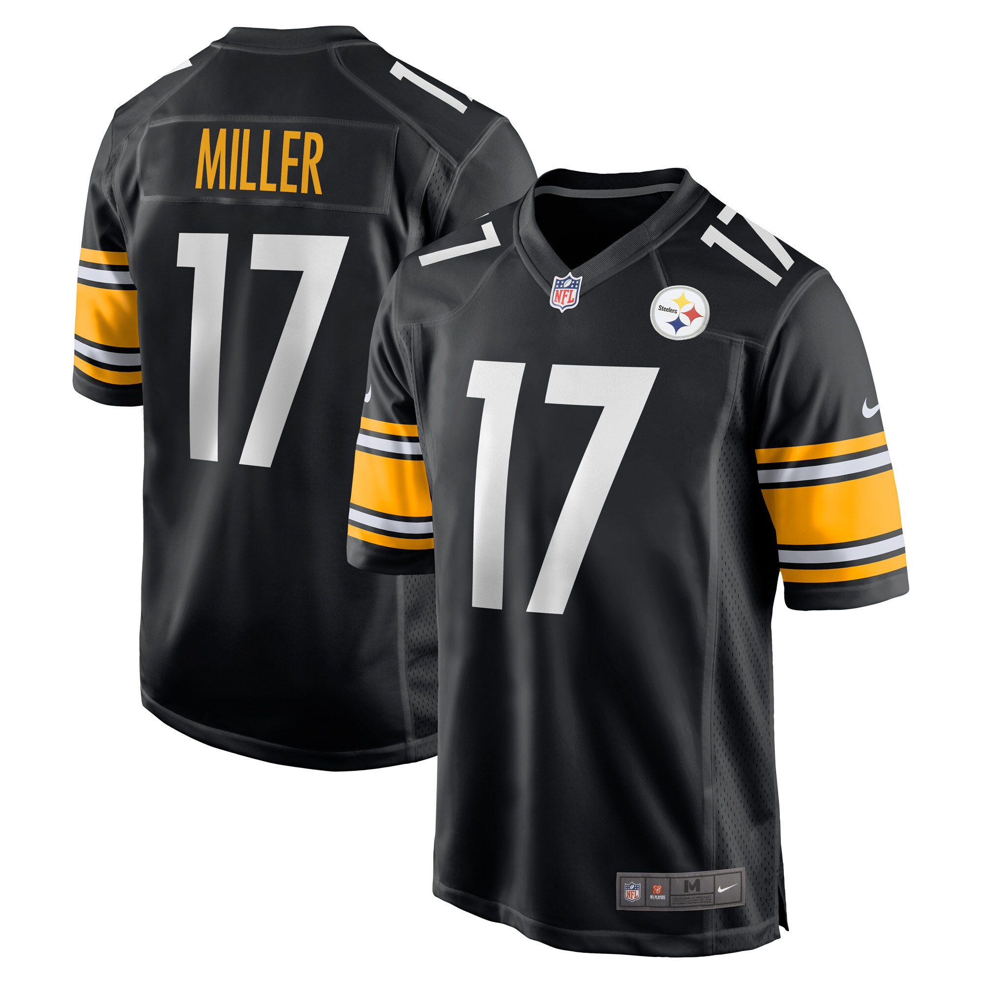 Anthony Miller Pittsburgh Steelers  Game Jersey - Black