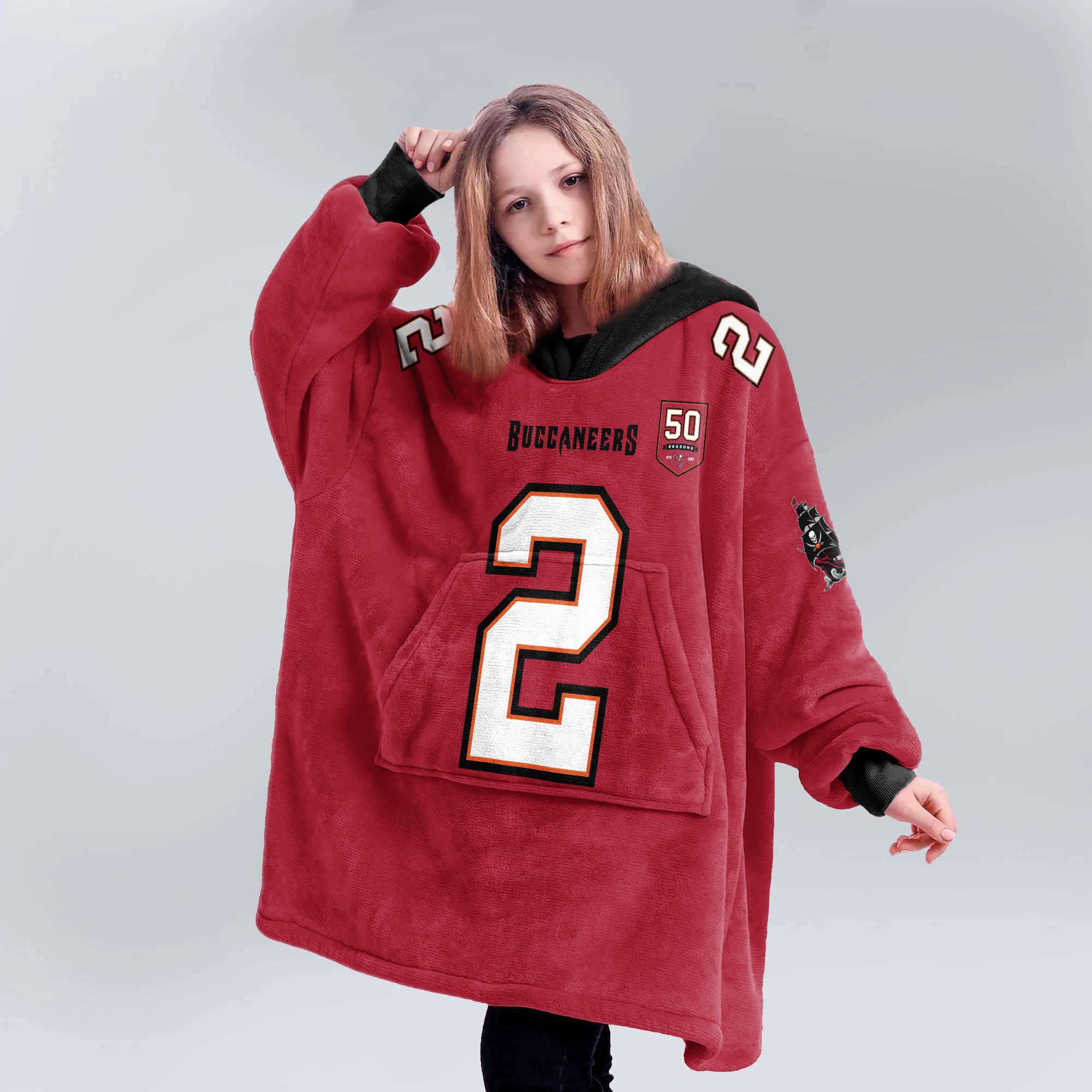 Kid E.E 2 Tampa Bay Football Unisex Blanket Hoodie
