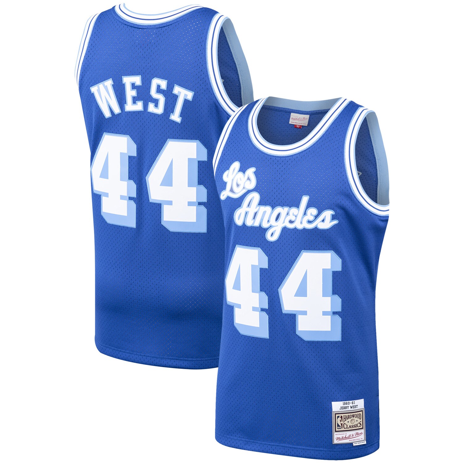 Jerry West Los Angeles Lakers Mitchell & Ness Hardwood Classics 1960/61 Swingman Jersey - Royal