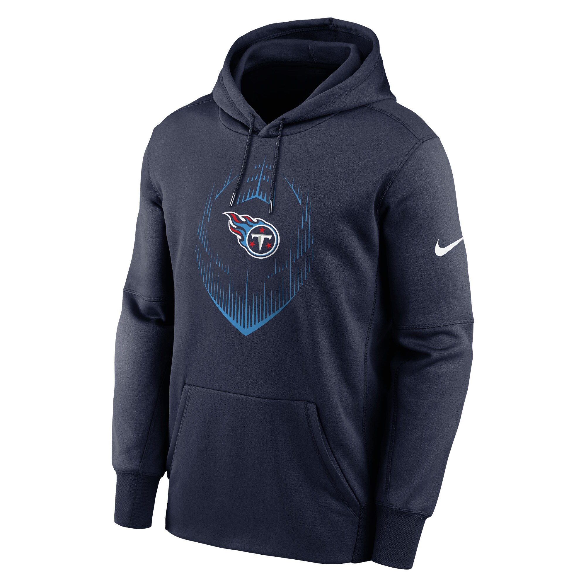 Tennessee Titans Icon Performance Pullover Hoodie - Navy
