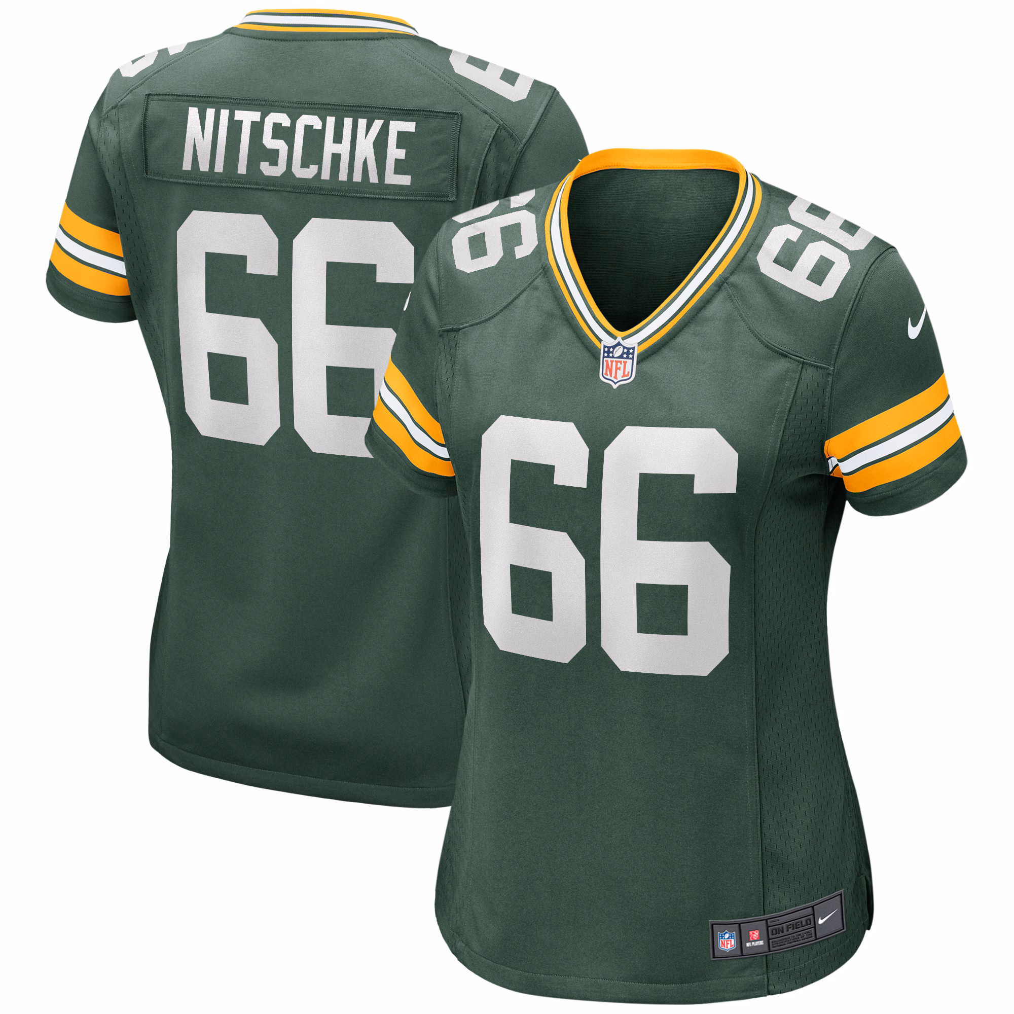 Ray Nitschke Green Bay Packers Women's Game Retired Player Jersey - Green