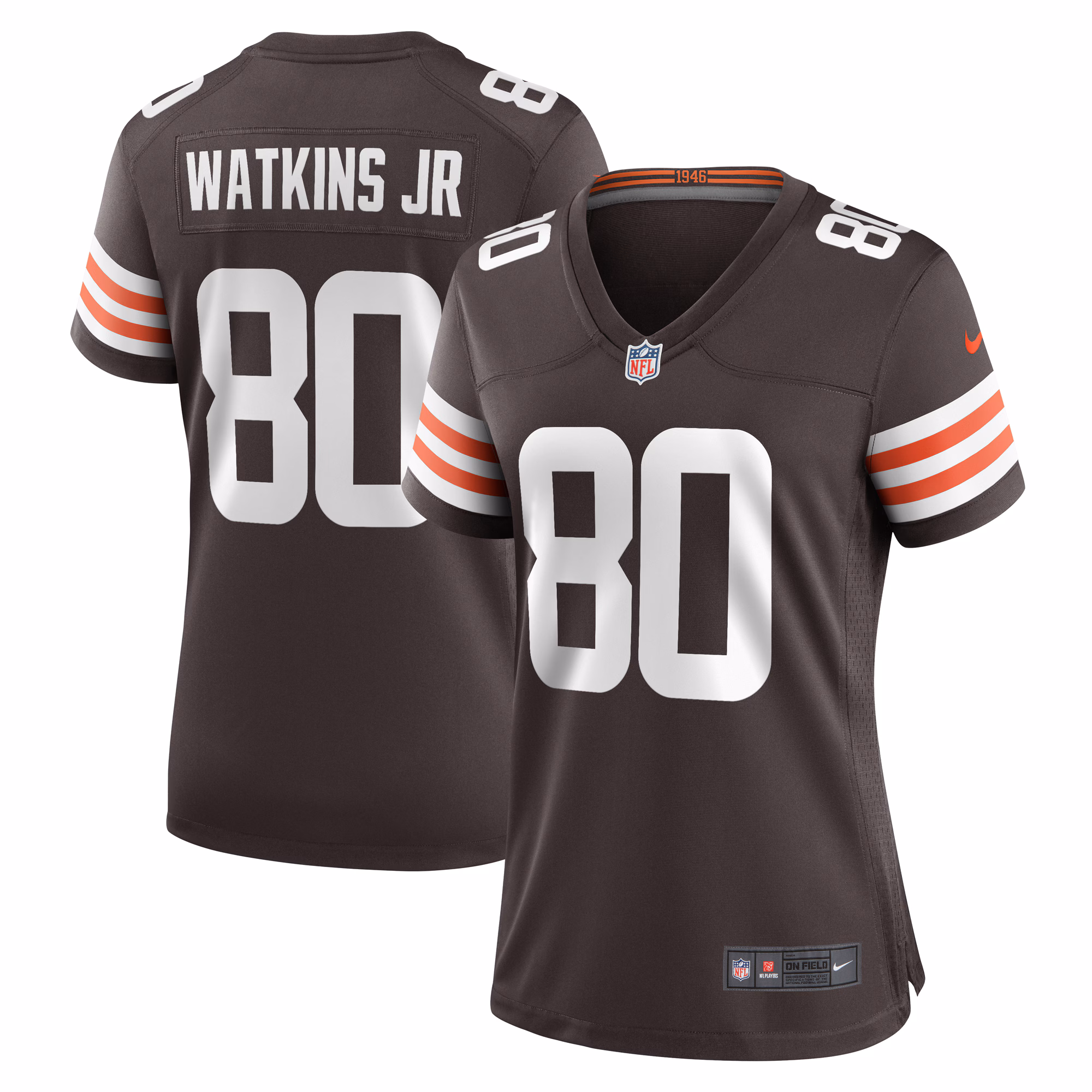 Austin Watkins Jr. Cleveland Browns Women's Team Game Jersey -  Brown