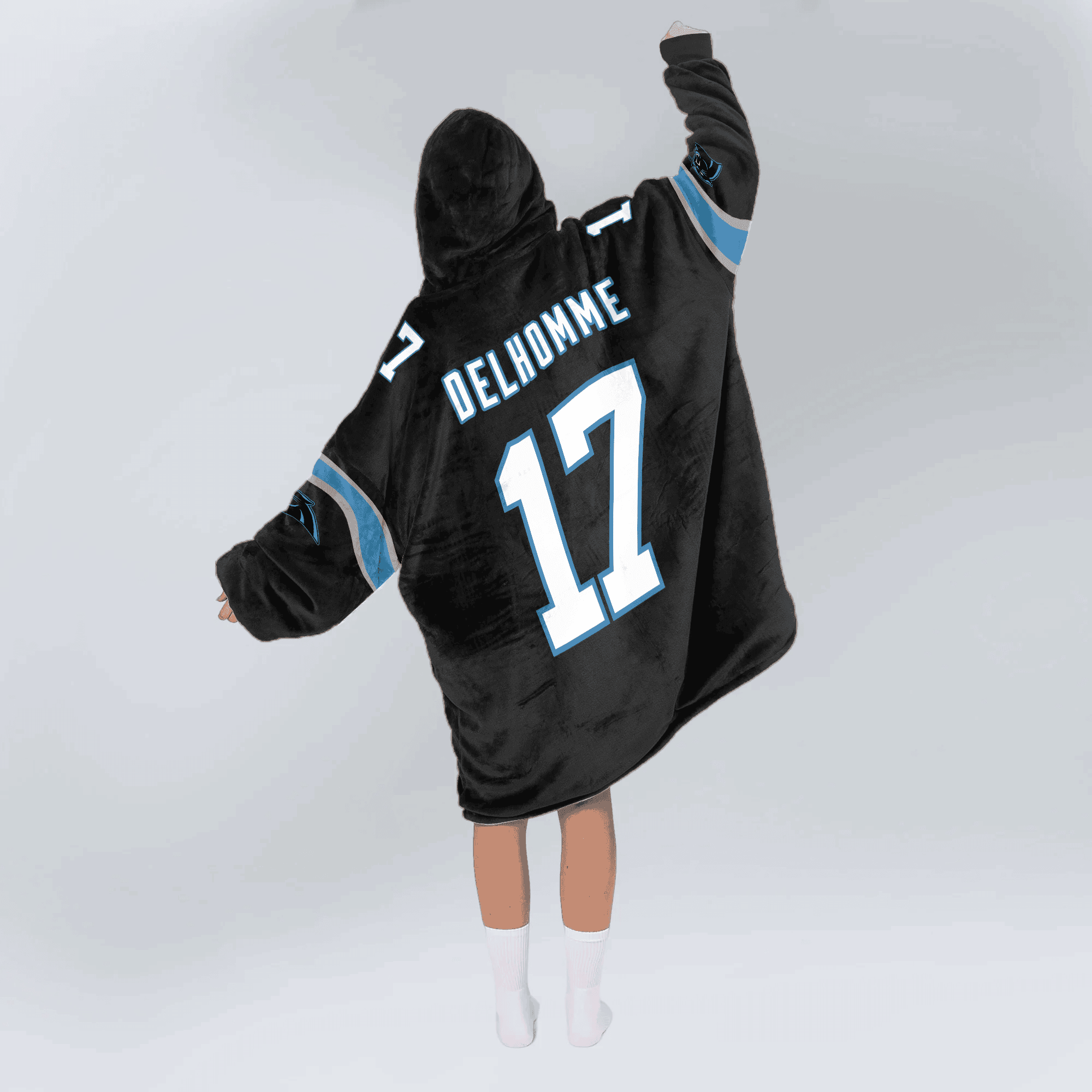 Adult 17 Carolina Football Unisex Blanket Hoodie