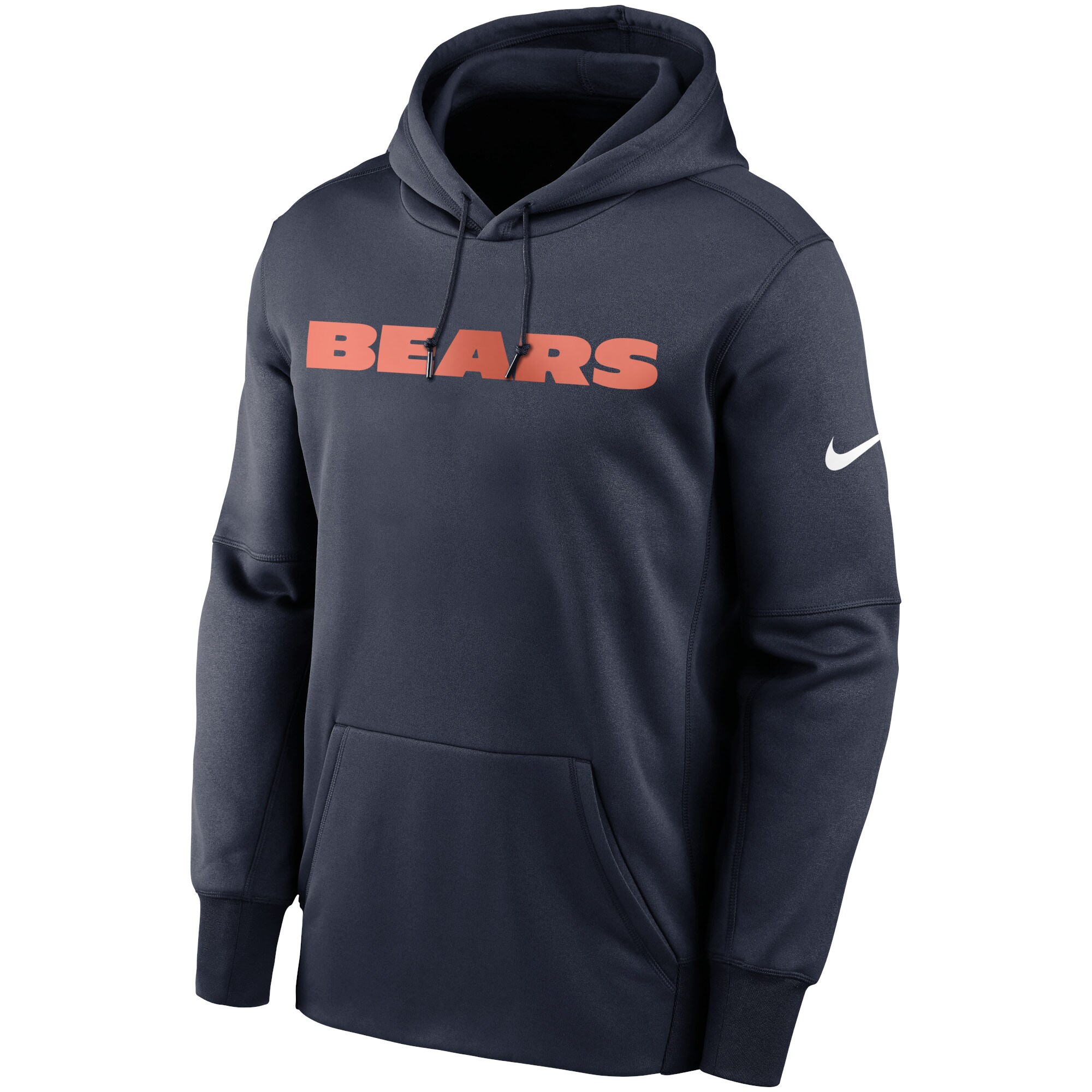 Chicago Bears Fan Gear Wordmark Performance Pullover Hoodie - Navy