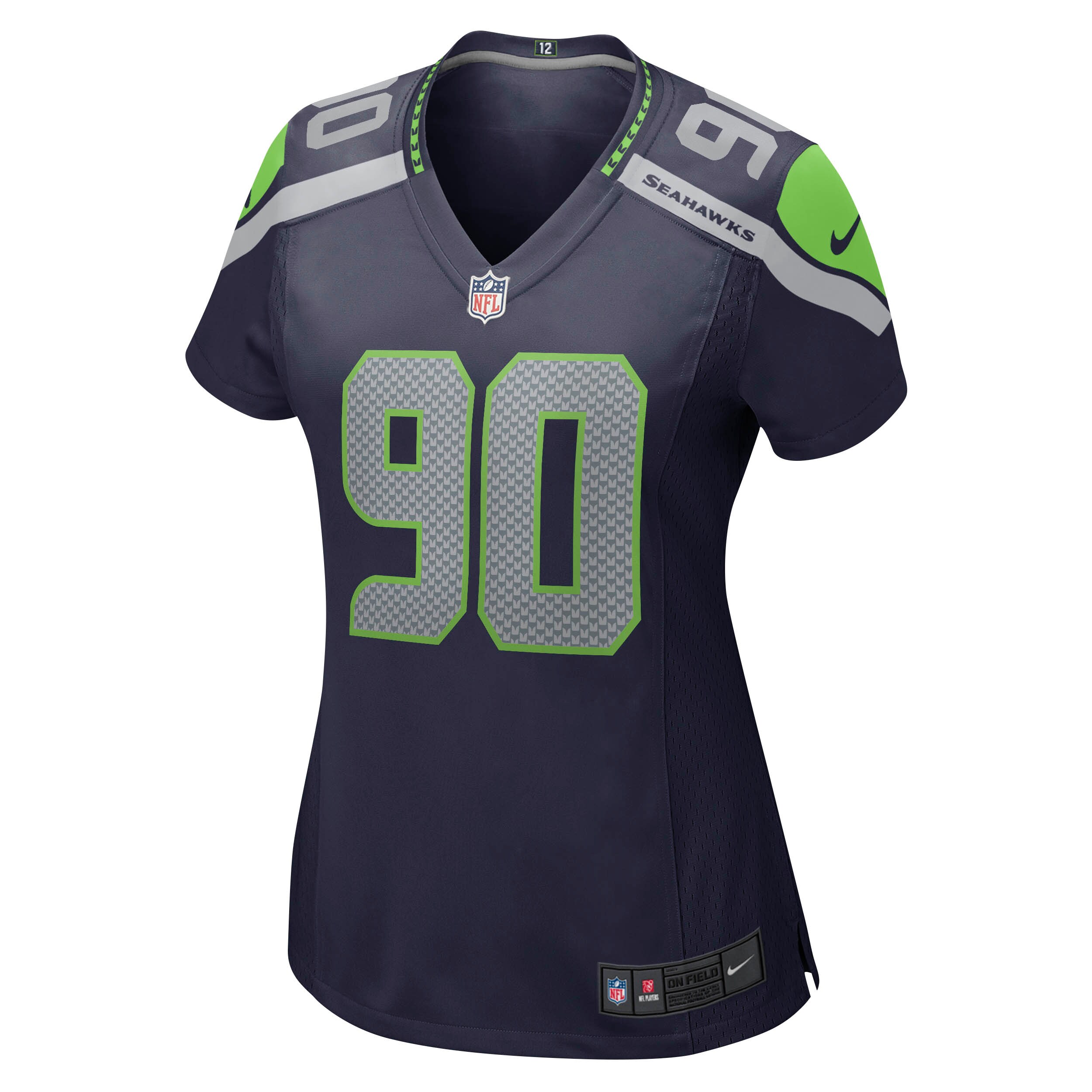 Bryan Mone Seattle Seahawks  Women's Game Jersey - College Navy