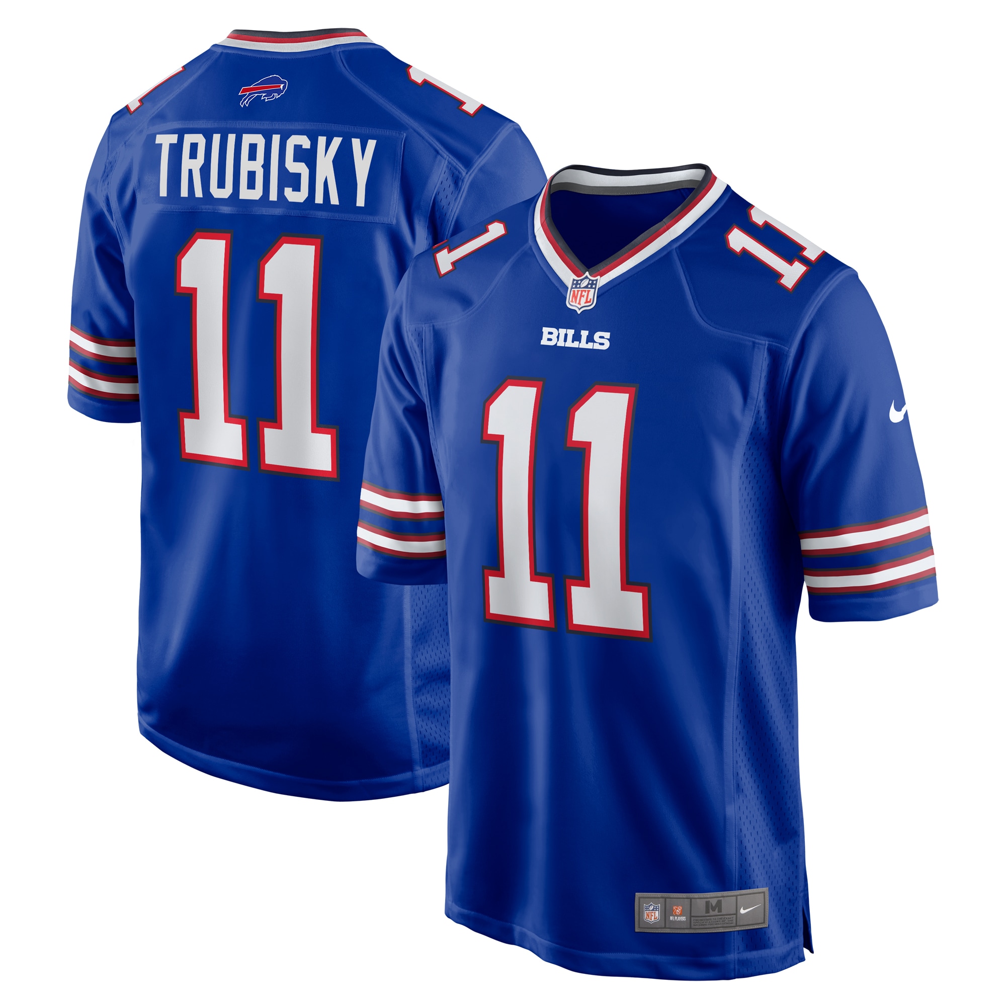 Mitchell Trubisky Buffalo Bills  Game Jersey -  Royal