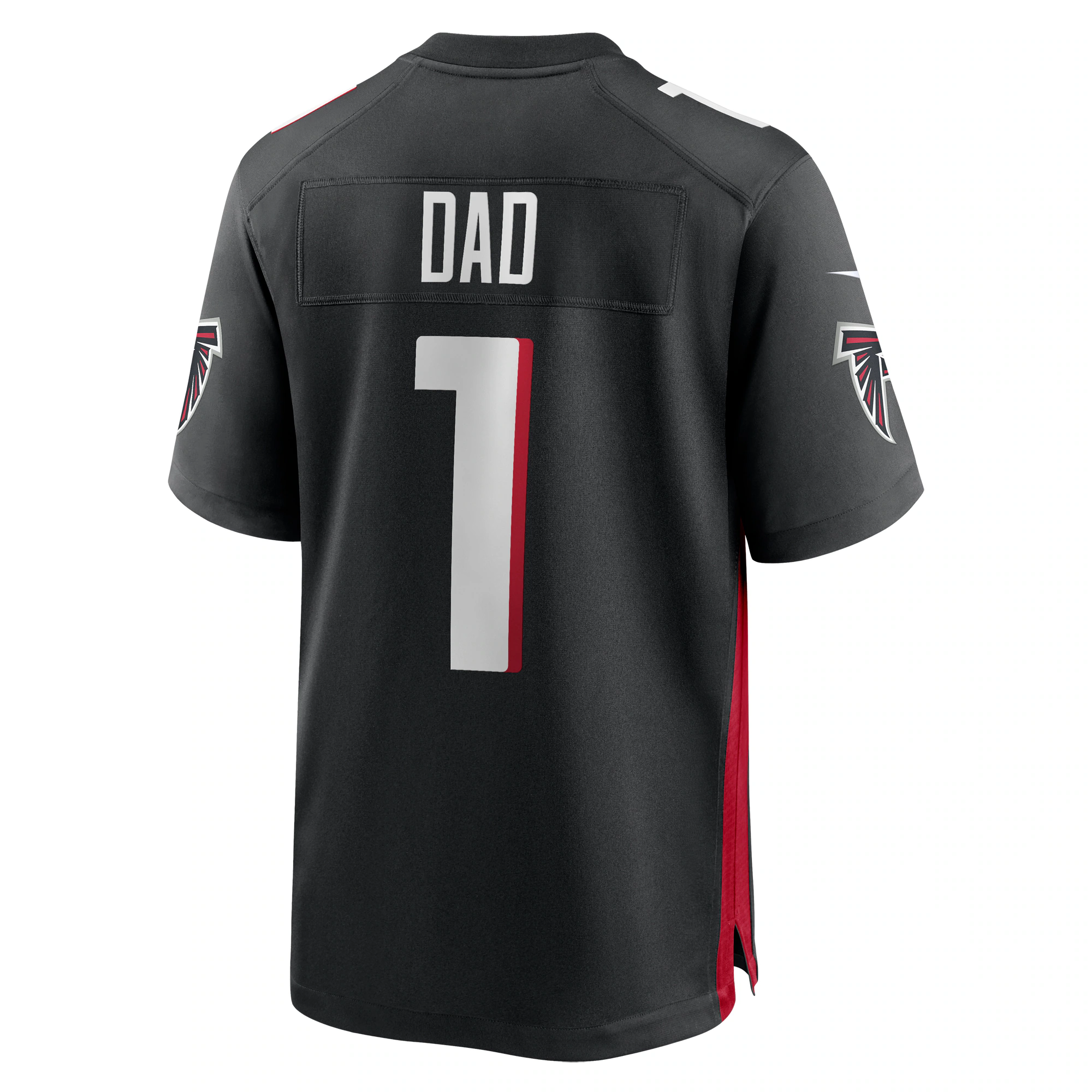 Number 1 Dad Atlanta Falcons Game Jersey - Black
