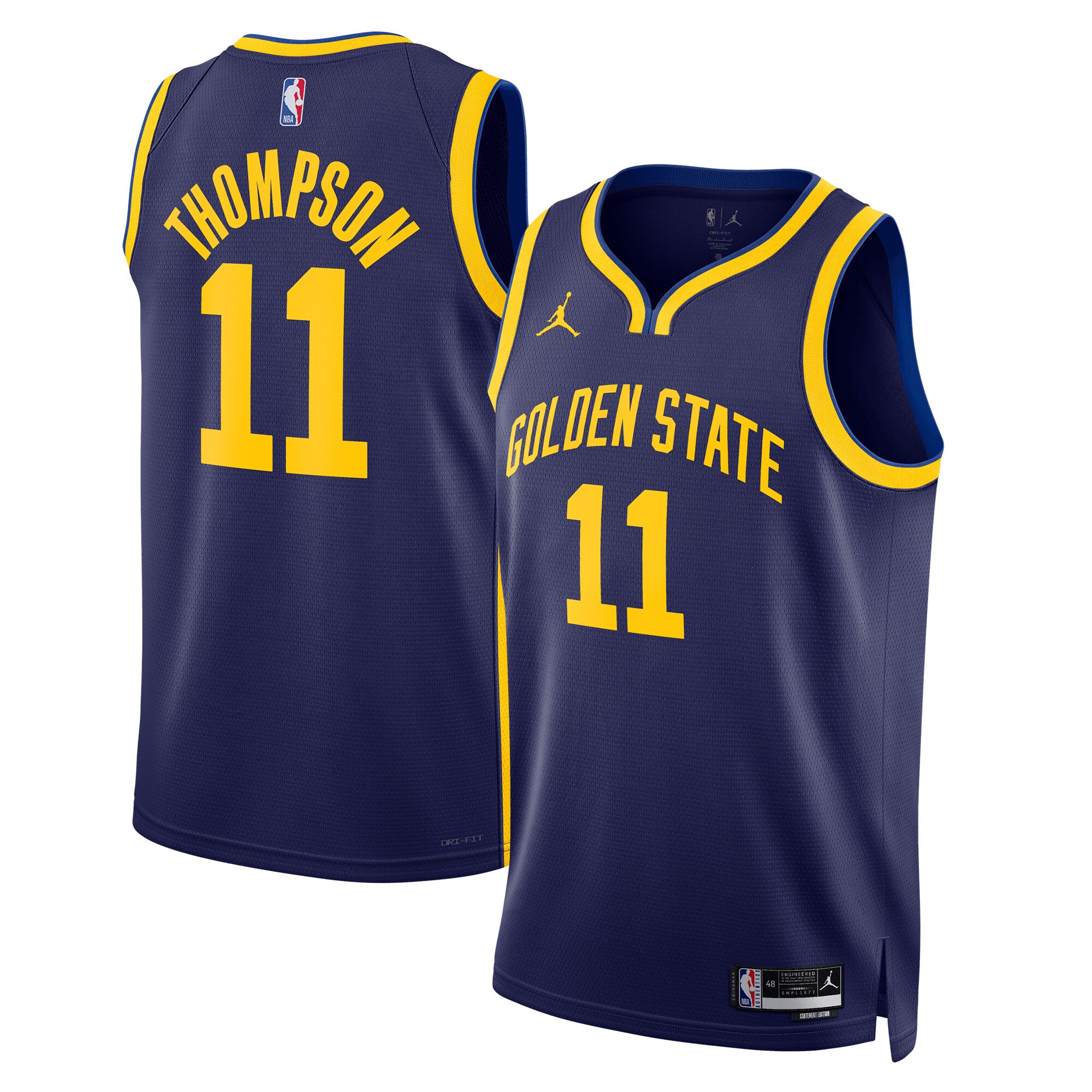 Klay Thompson 2022/23 Golden State Warriors  Unisex Swingman Jersey - Statement Edition - Navy