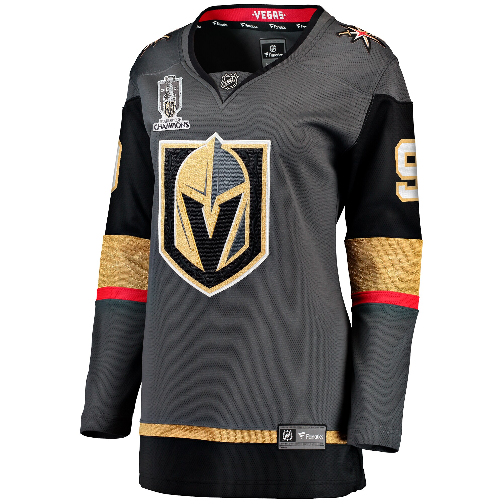 Jack Eichel Vegas Golden Knights Women's 2023 Stanley Cup Champions Alternate Breakaway Player Jersey - Black