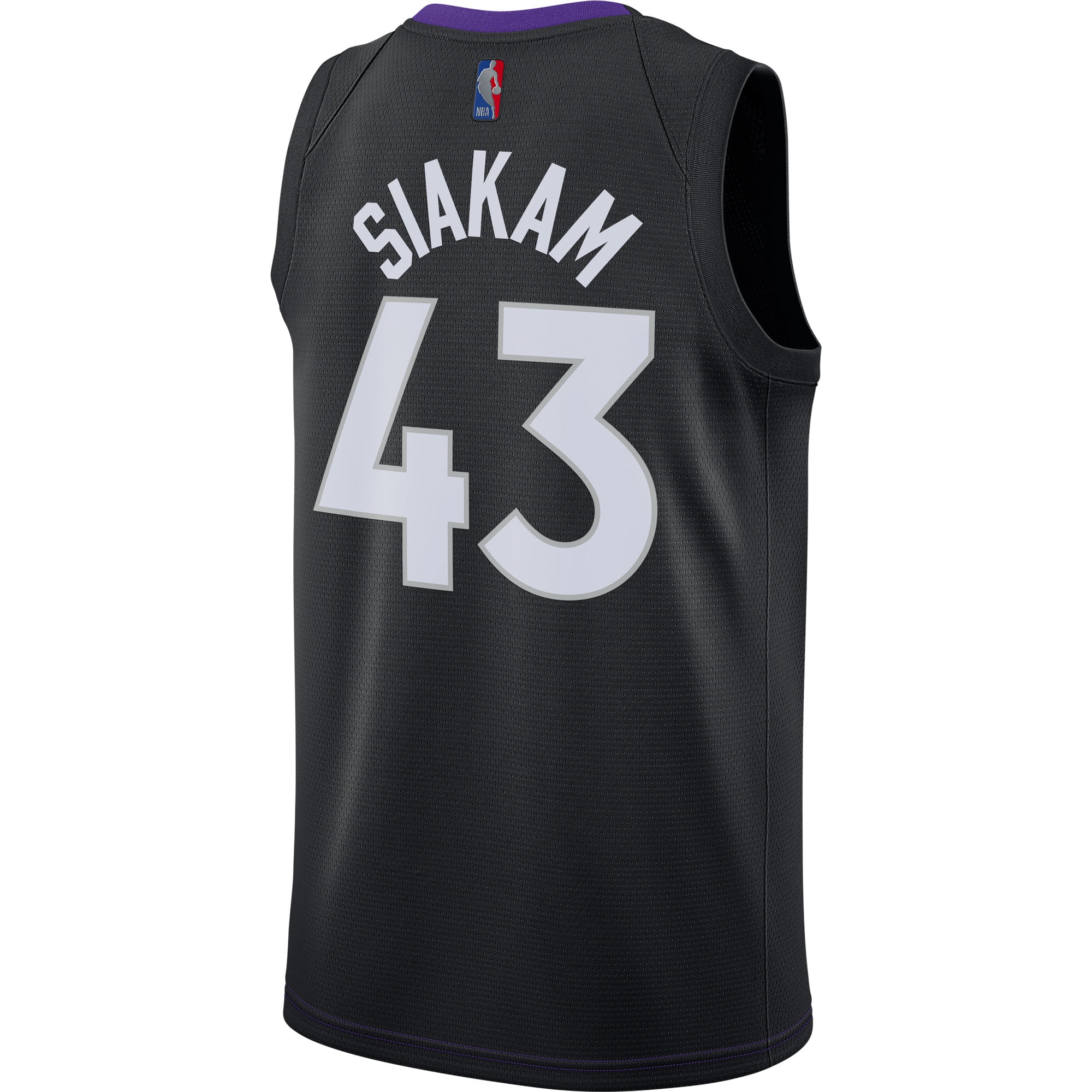 Pascal Siakam Toronto Raptors 2020/21 Swingman Player Jersey Black/Purple - Earned Edition