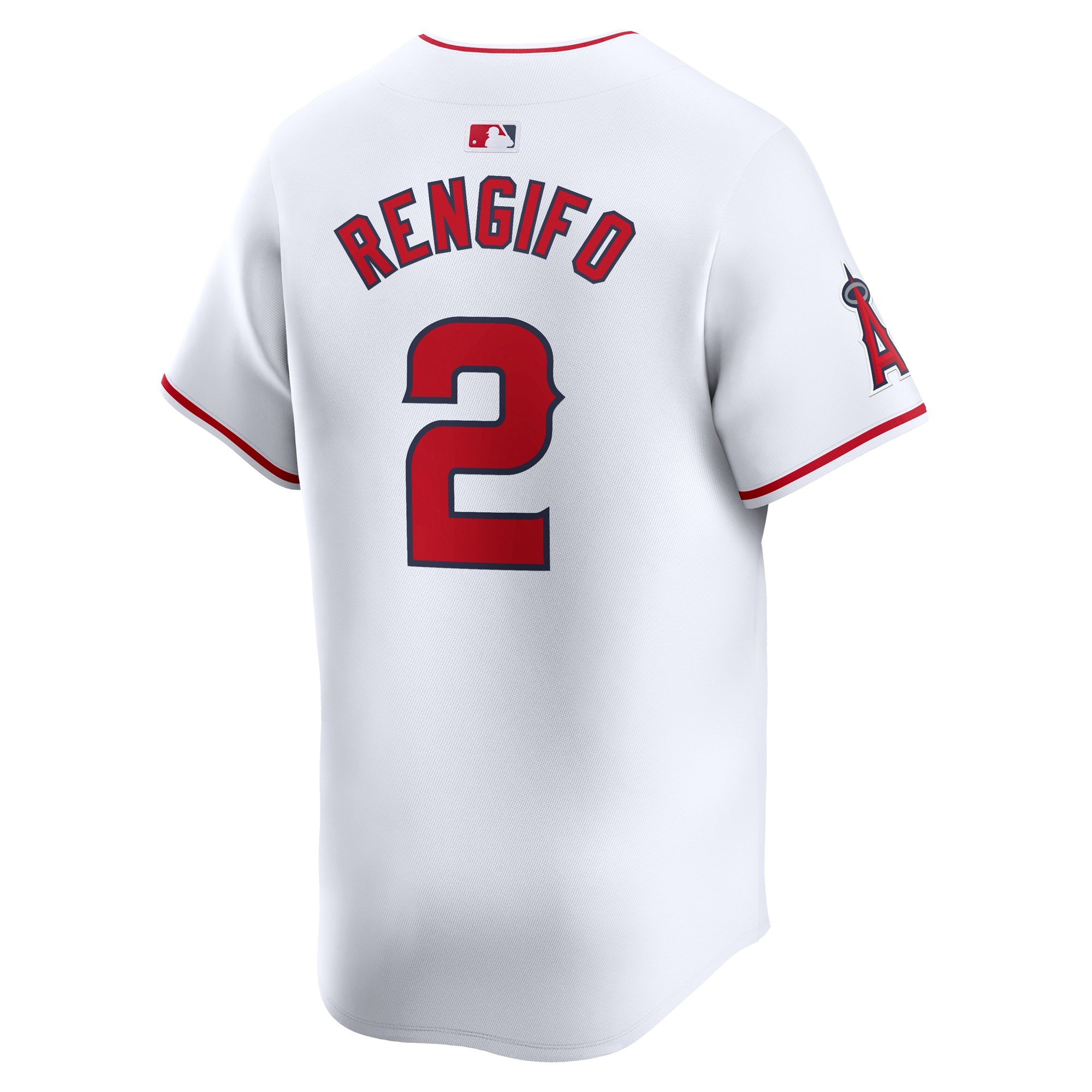 Men's Los Angeles Angels Luis Rengifo  White Home Limited Player Jersey