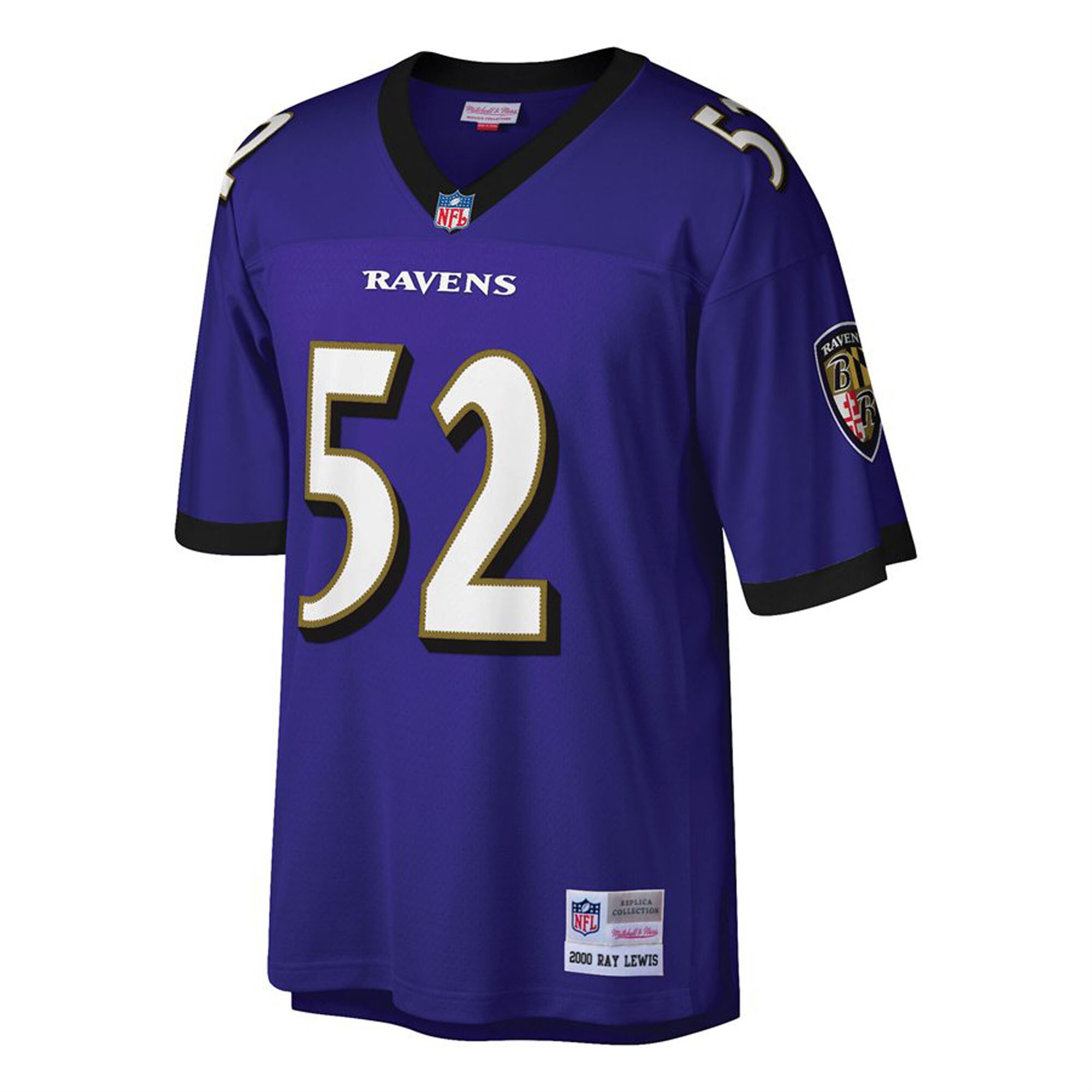 Ray Lewis Baltimore Ravens  Big & Tall 2000 Retired Player Replica Jersey - Purple
