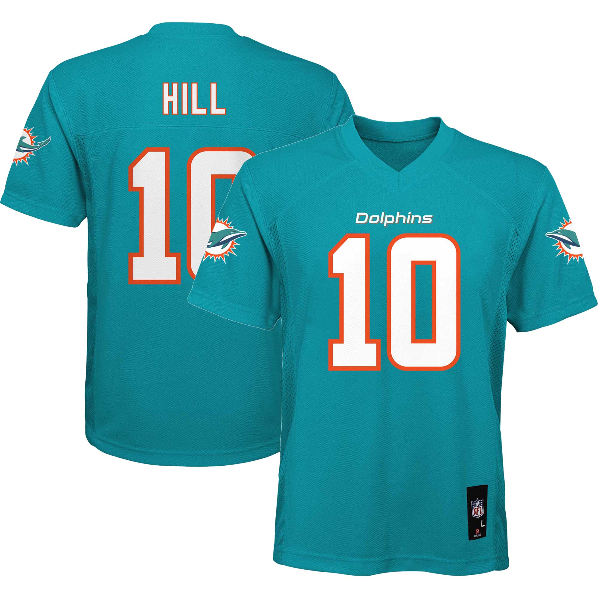 Tyreek Hill Miami Dolphins Youth Replica Player Jersey - Aqua