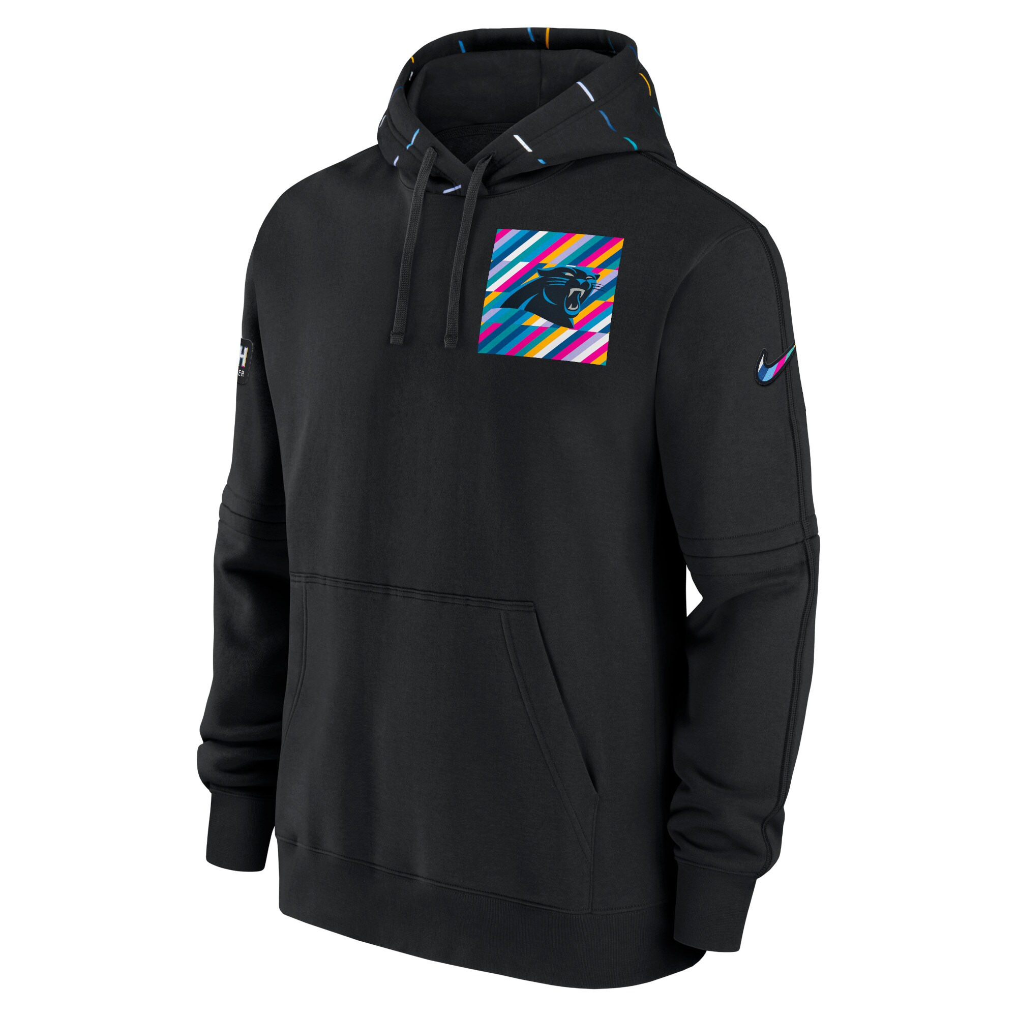 Carolina Panthers  2023  Crucial Catch Club Pullover Hoodie - Black