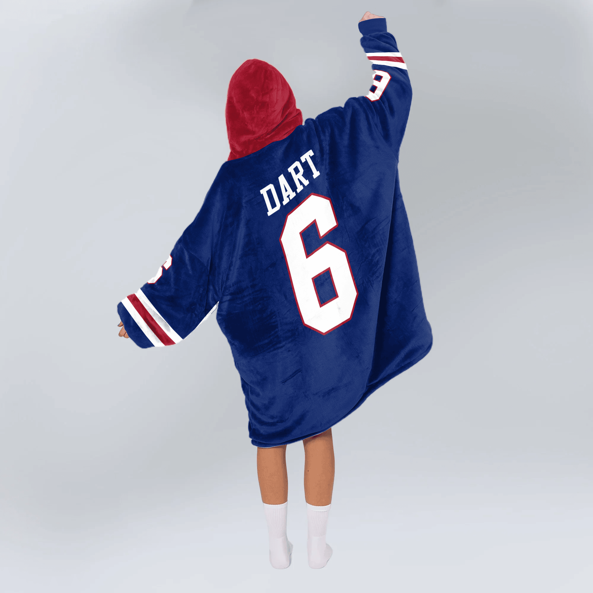 J.D 6 New York G Football Unisex Blanket Hoodie