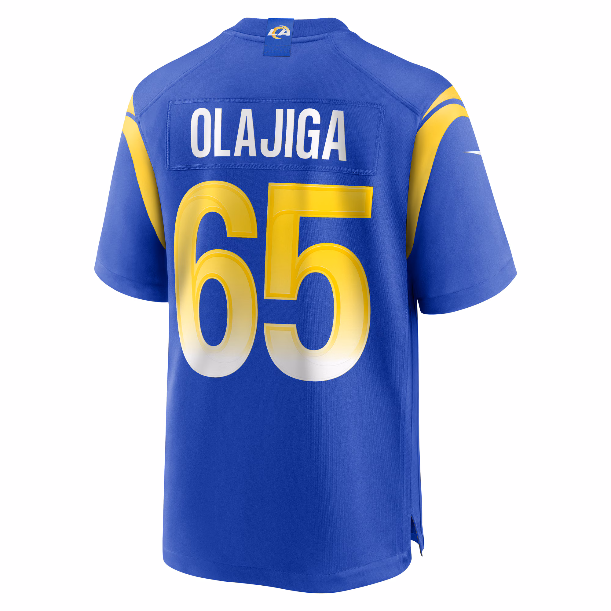 David Olajiga Los Angeles Rams Game Jersey -  Royal