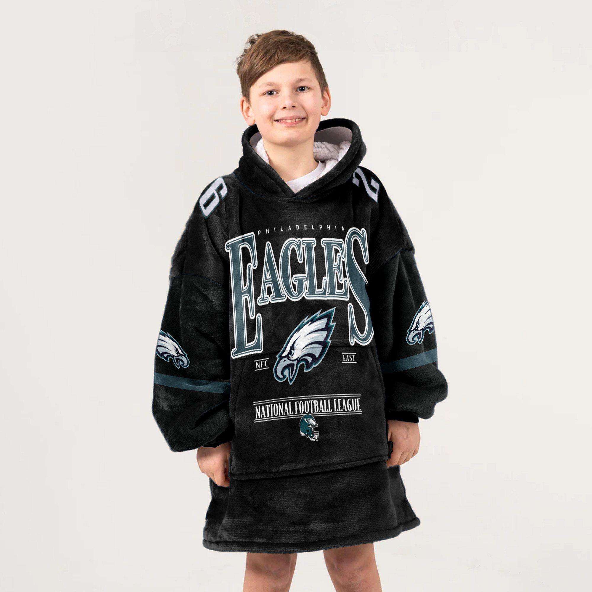 Adult S.B 26 Philadelphia Football Unisex Blanket Hoodie