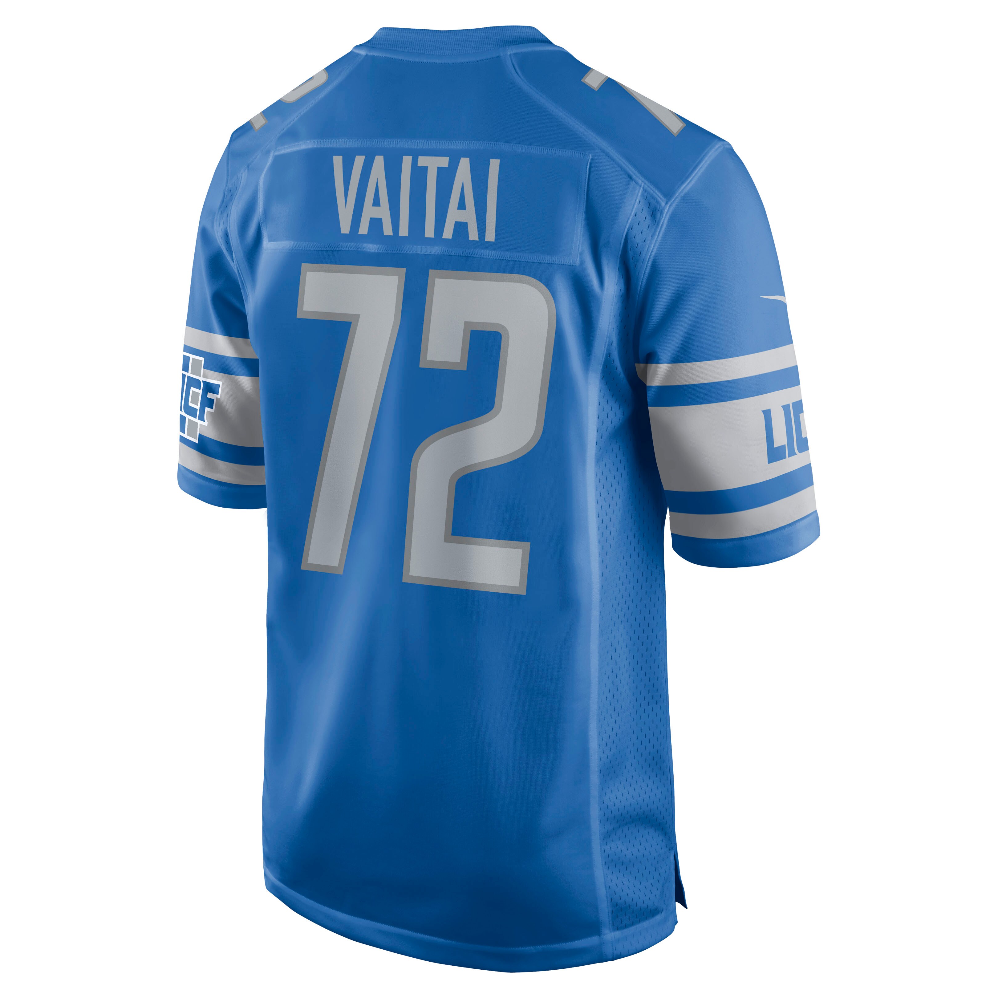 Halapoulivaati Vaitai Detroit Lions  Game Jersey - Blue