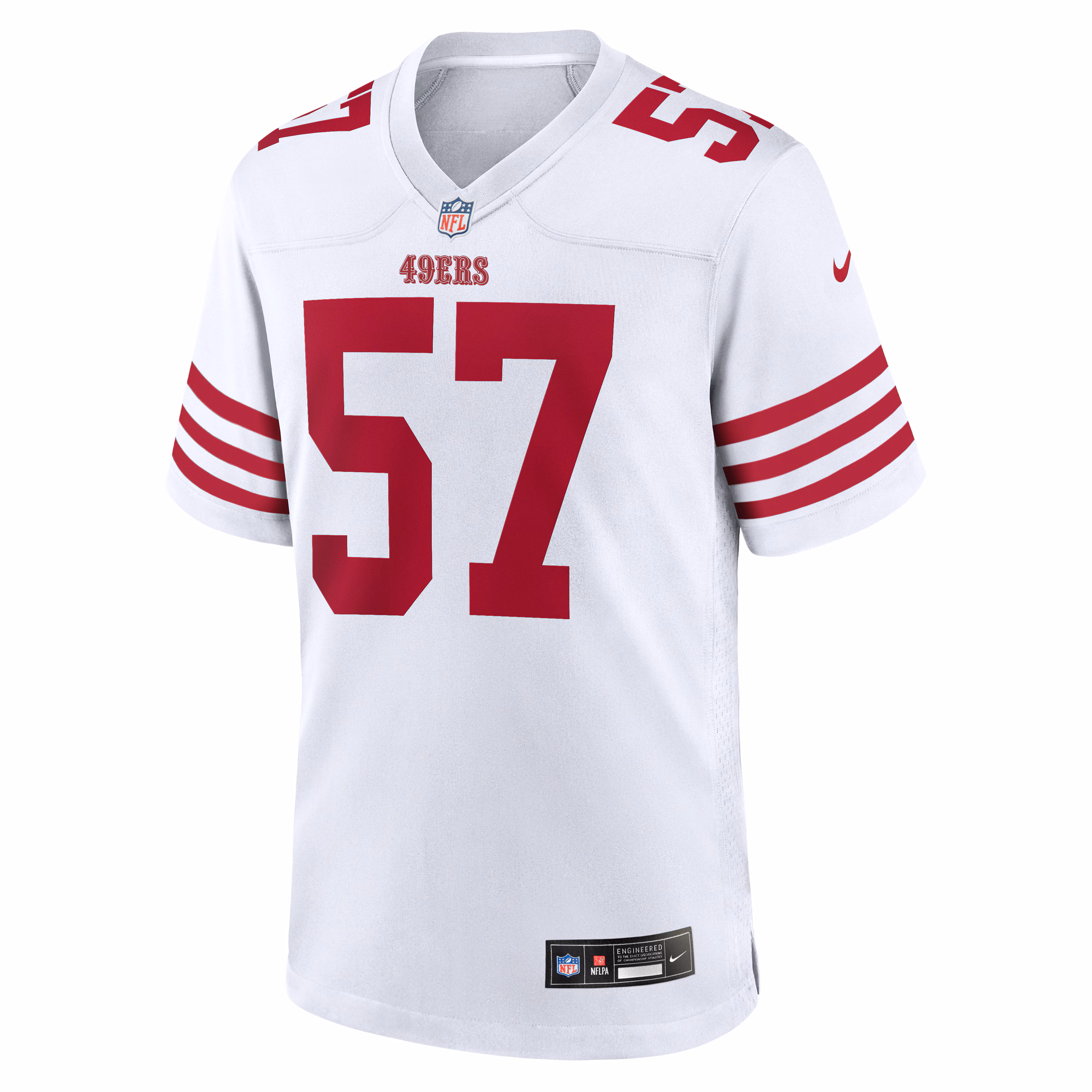 Dre Greenlaw San Francisco 49ers Team Game Jersey -  White