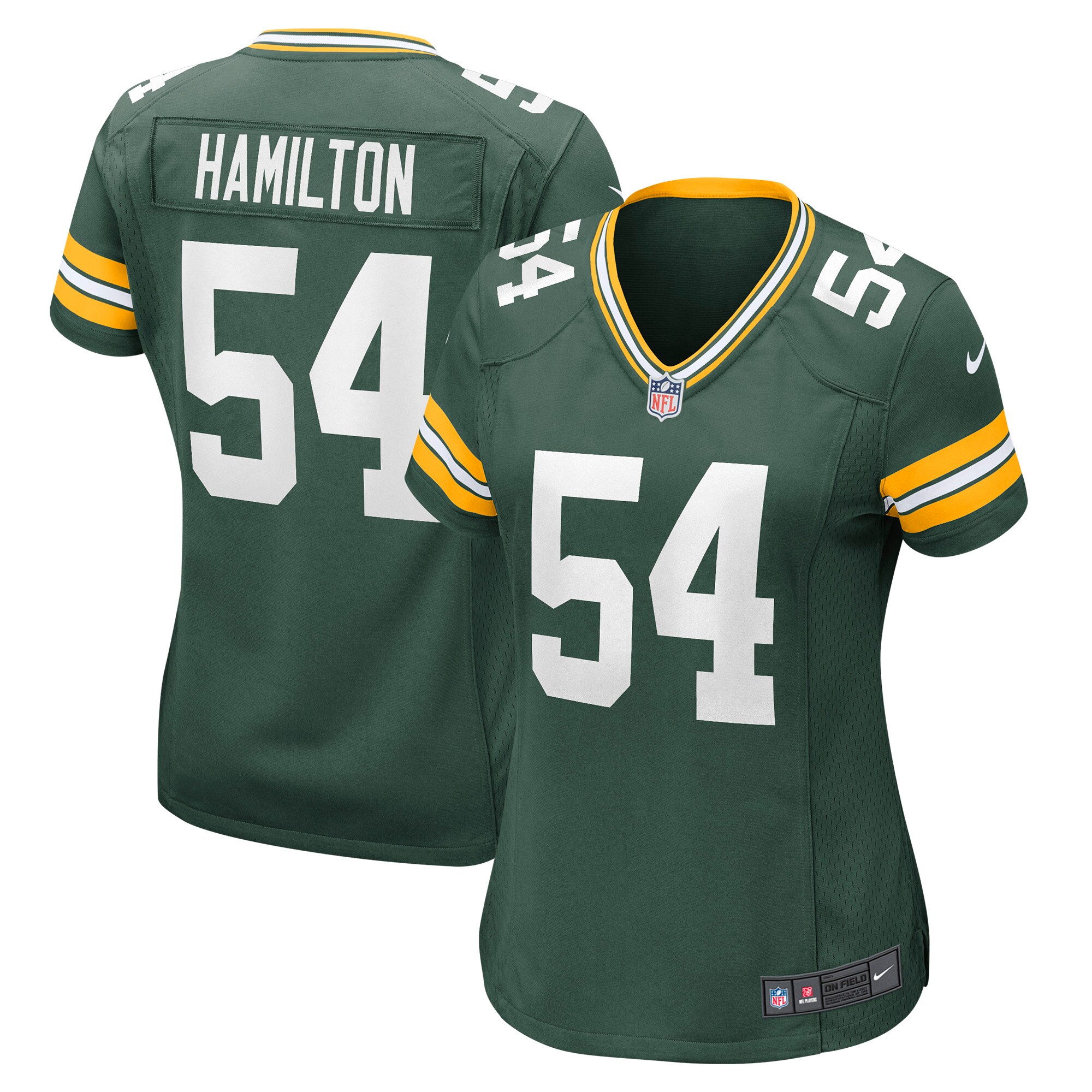 La'Darius Hamilton Green Bay Packers  Women's Game Jersey - Green