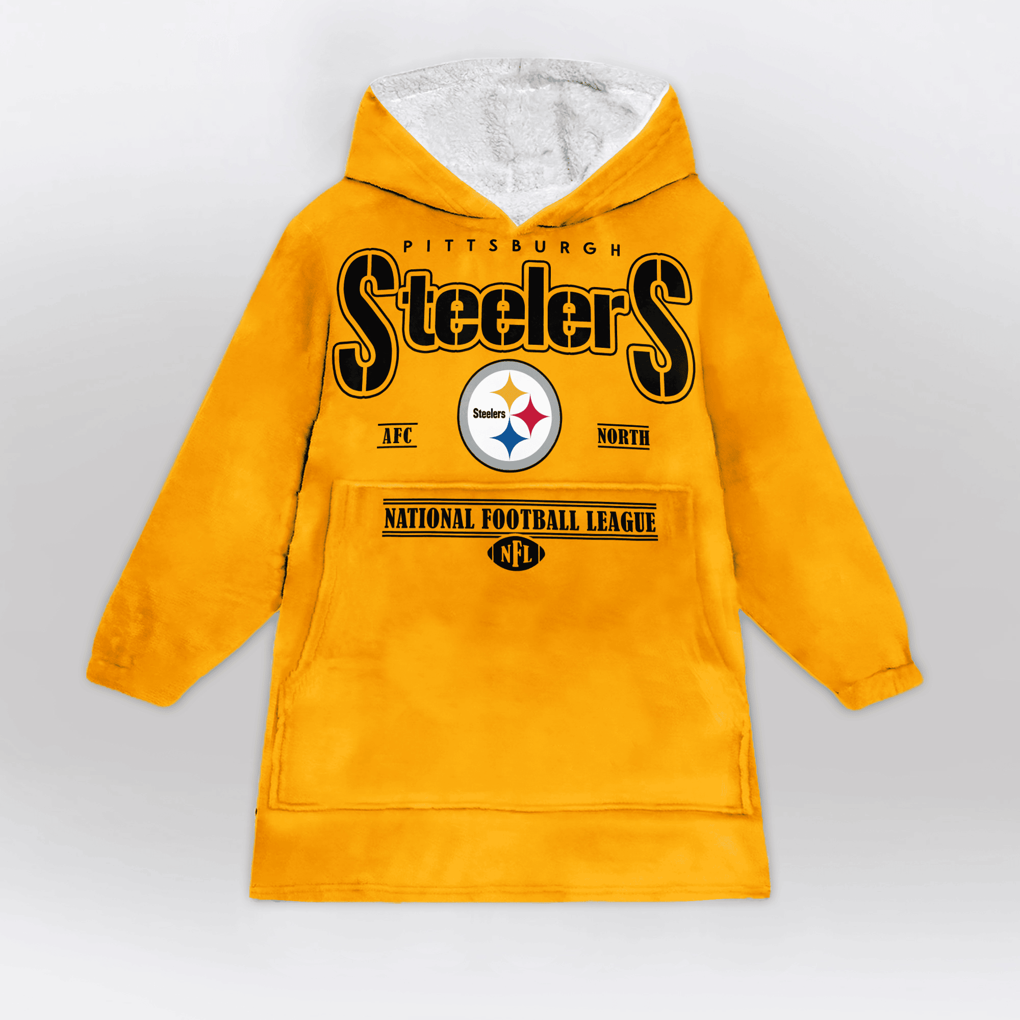 Adult Terrible Towel Pittsburgh Football Unisex Blanket Hoodie