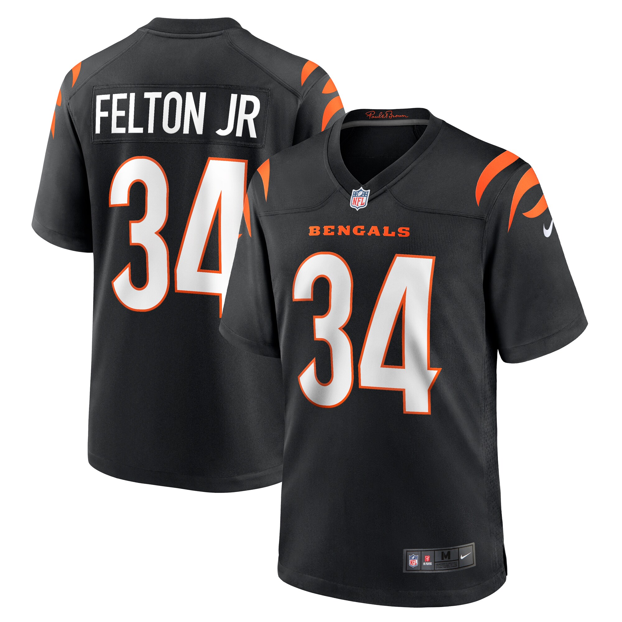 Demetric Felton Jr. Cincinnati Bengals Team Game Jersey -  Black