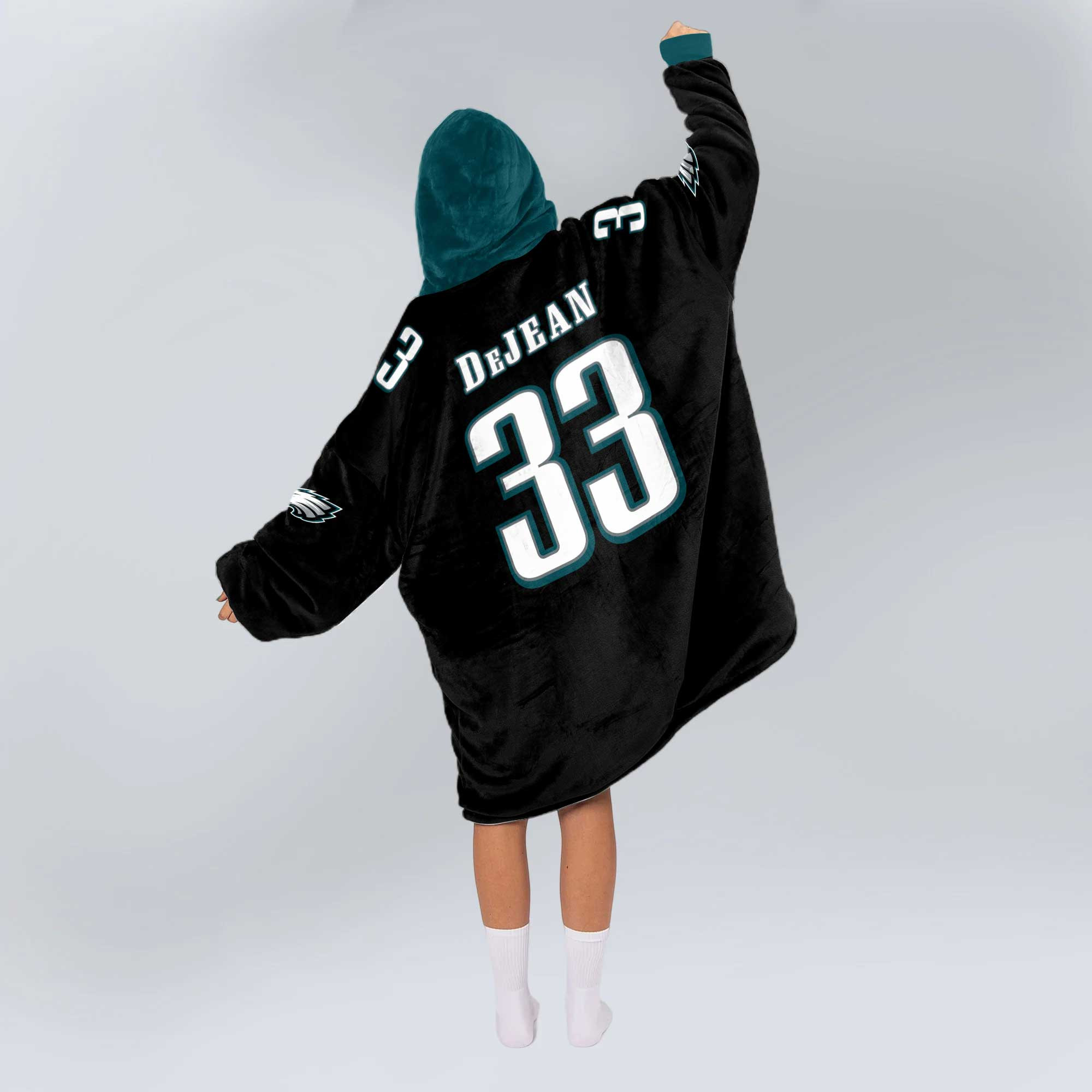 Adult C.D 33 Philadelphia Football Unisex Blanket Hoodie