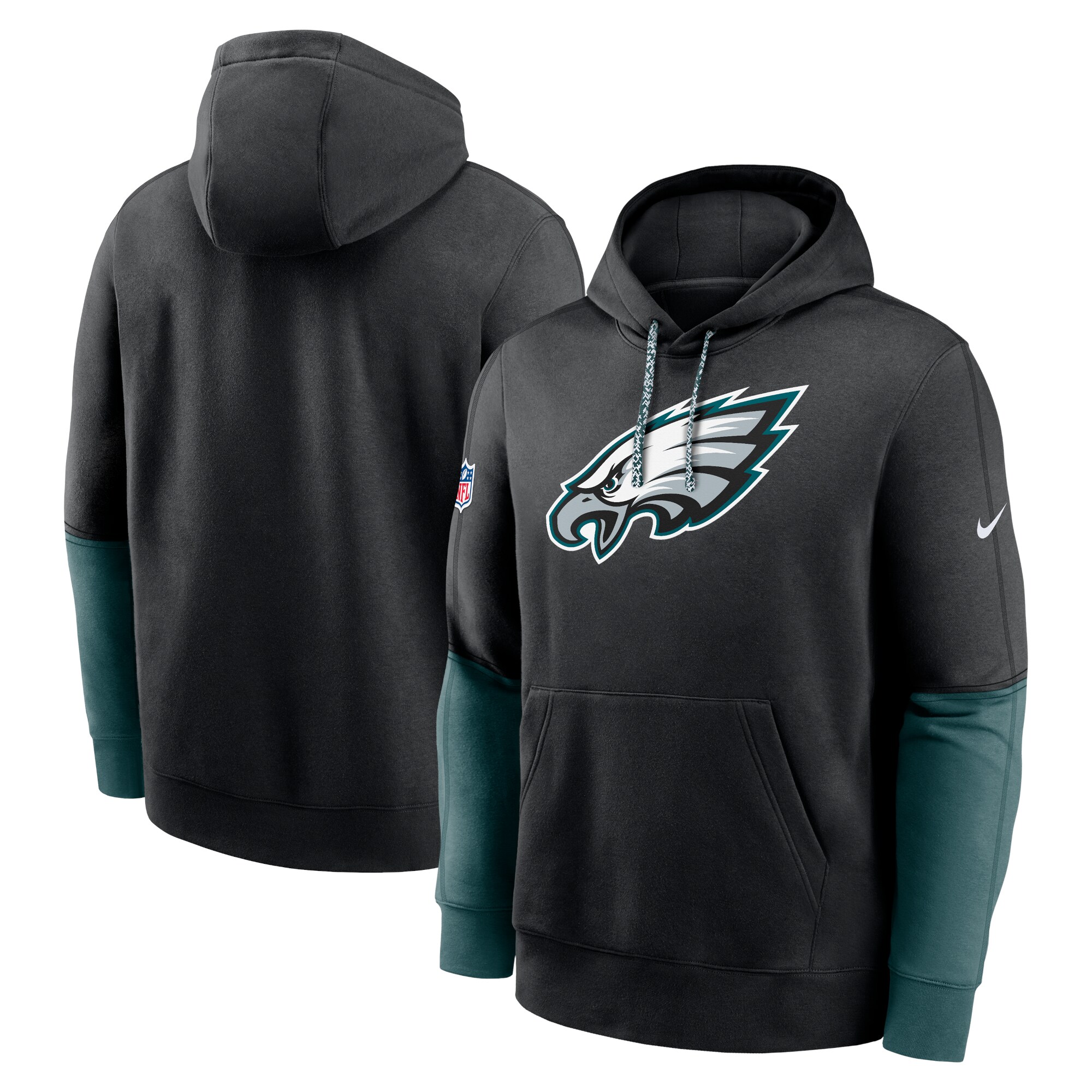 Philadelphia Eagles 2024 Sideline Club Pullover Hoodie - Anthracite