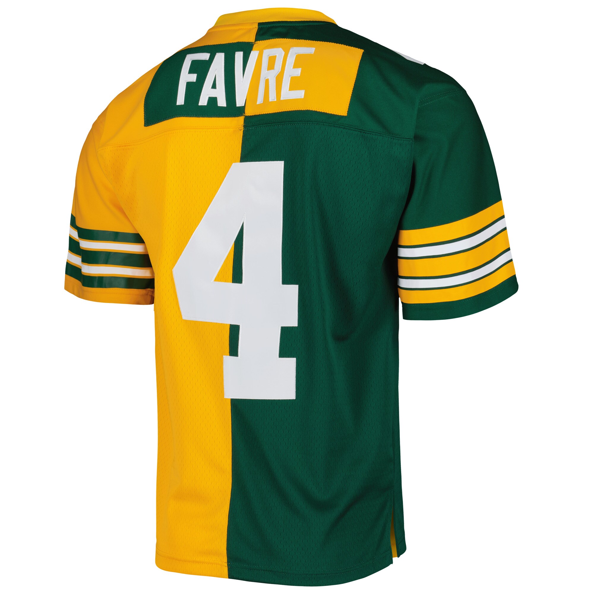 Brett Favre Green Bay Packers  1996 Split Legacy Replica Jersey - Green/Gold