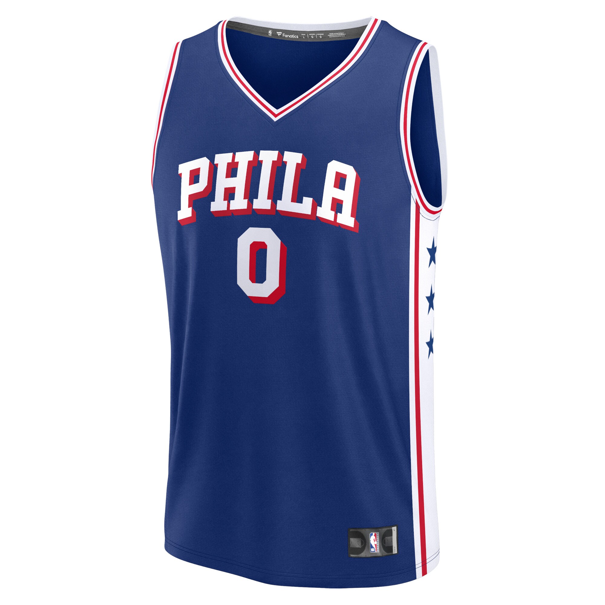 Men's Philadelphia 76ers Tyrese Maxey  Royal 2023/24 Fast Break Replica Jersey - Icon Edition