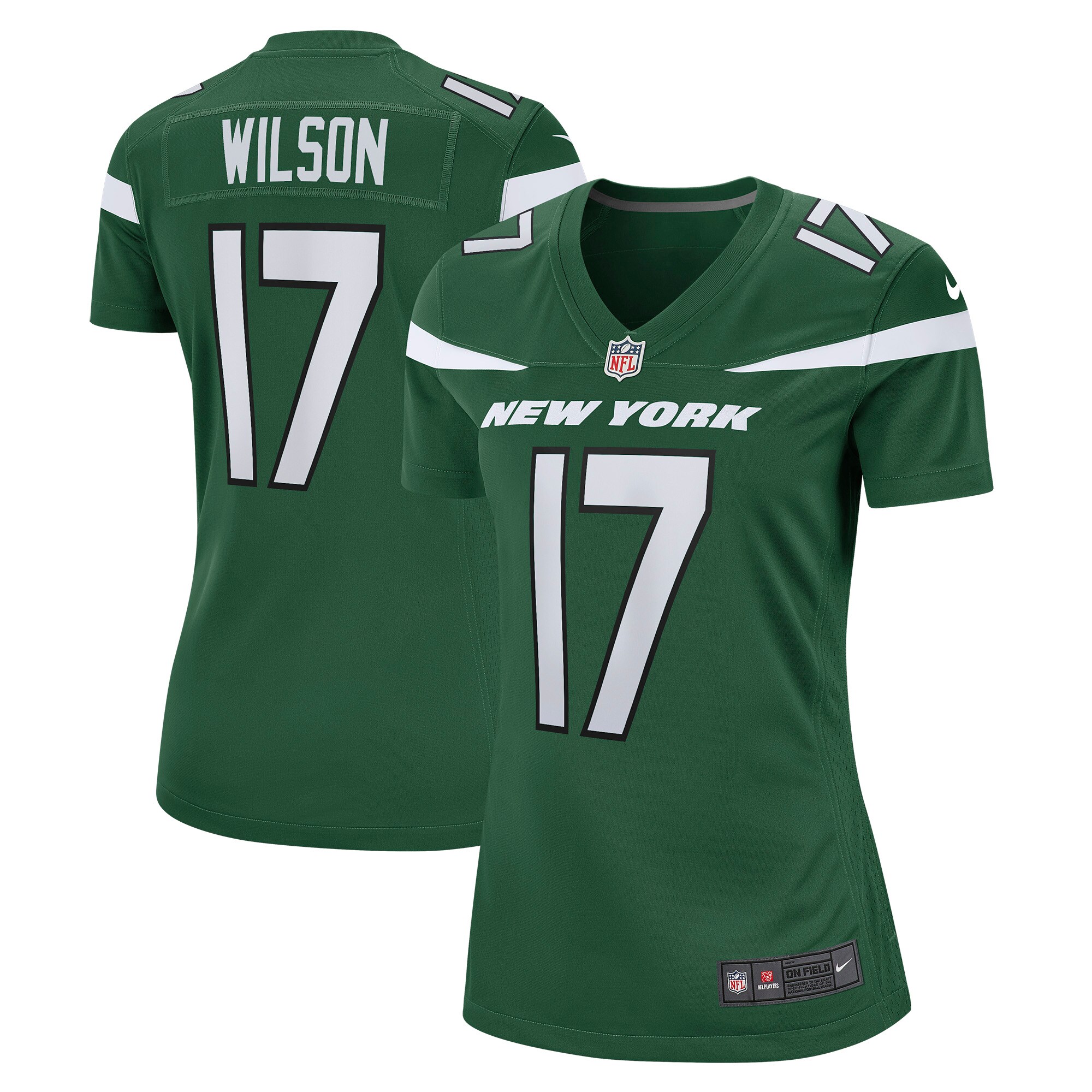 Garrett Wilson New York Jets  Women's Player Game Jersey - Gotham Green