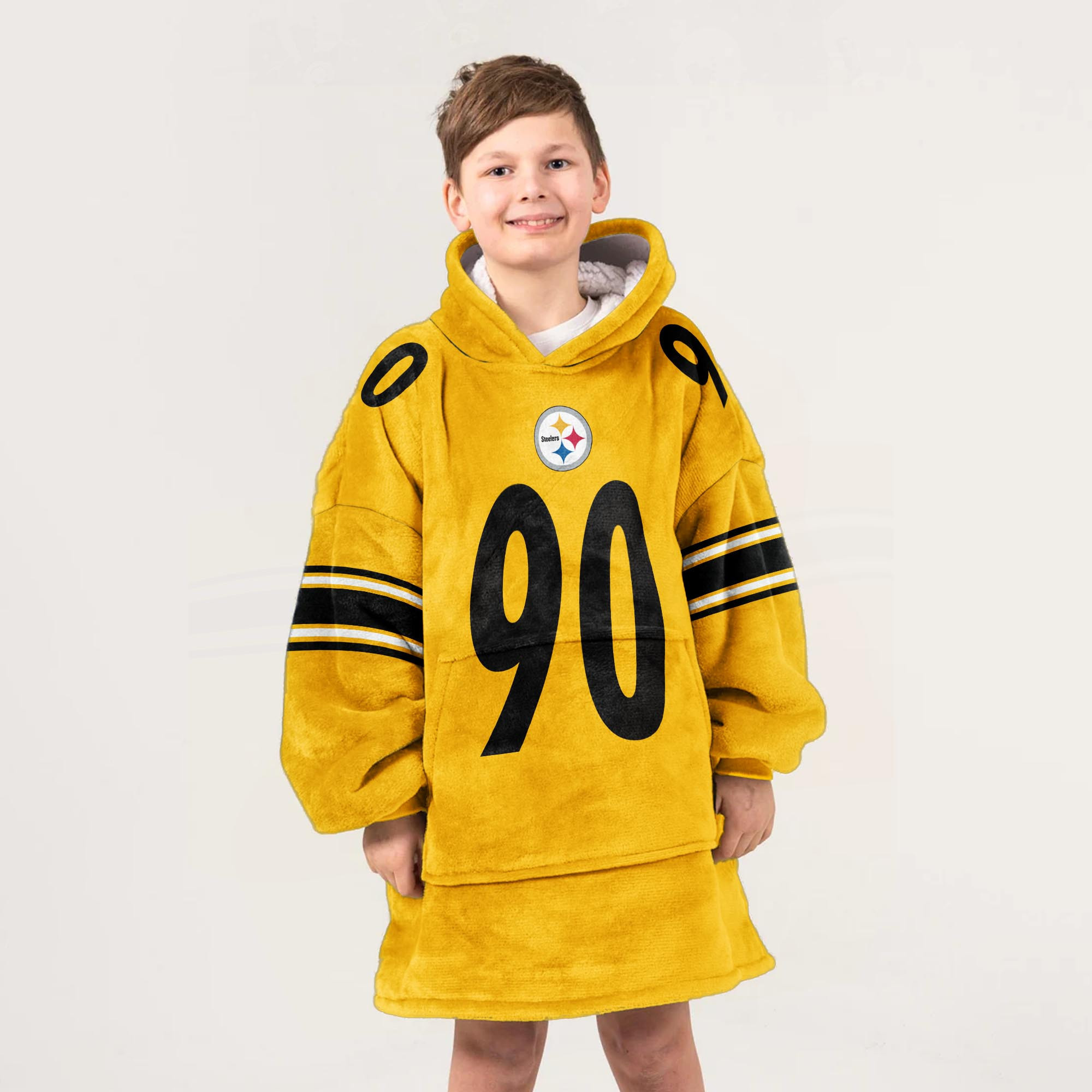 Adult T.J.W 90 Pittsburgh Football Unisex Blanket Hoodie