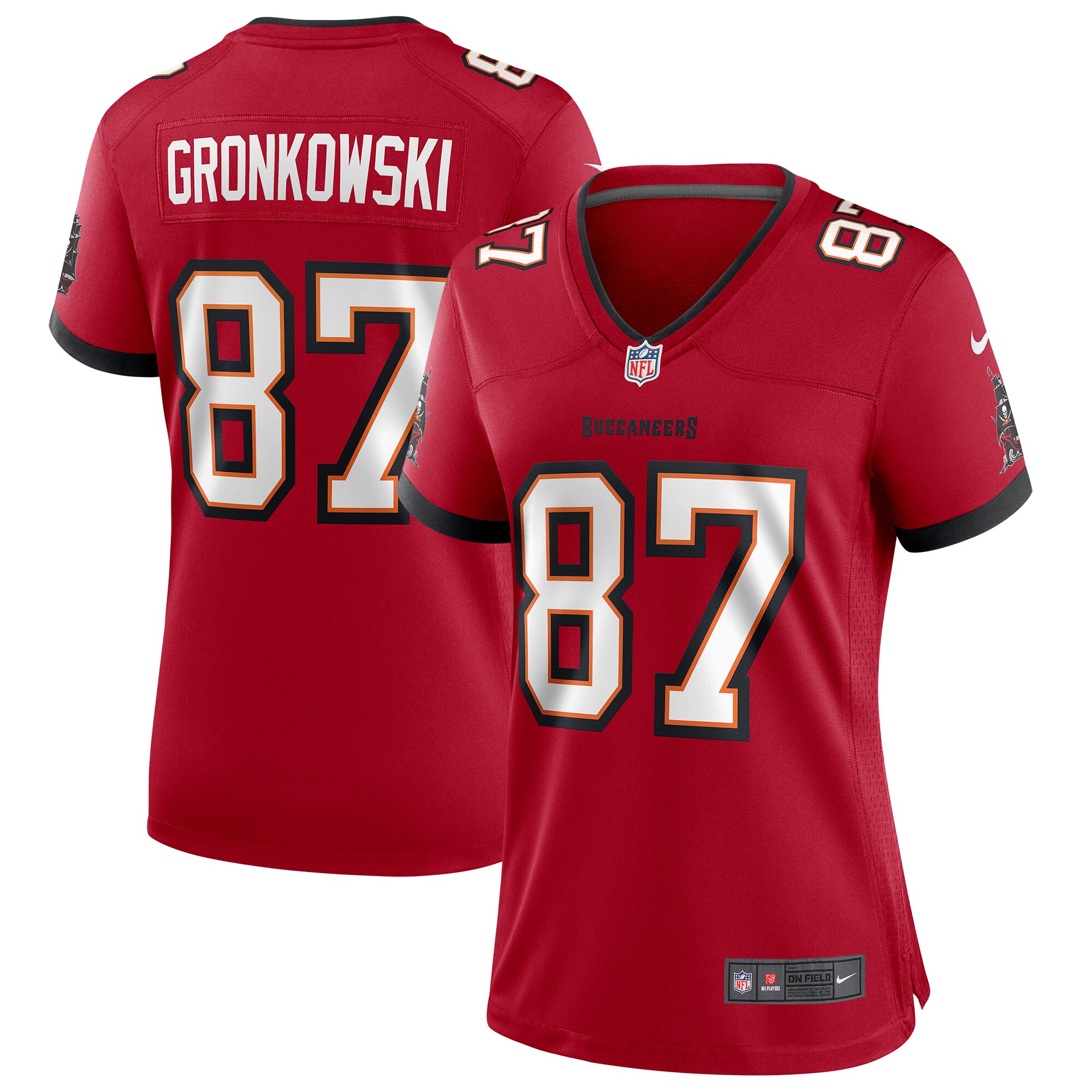 Rob Gronkowski Tampa Bay Buccaneers  Women's Game Jersey - Red