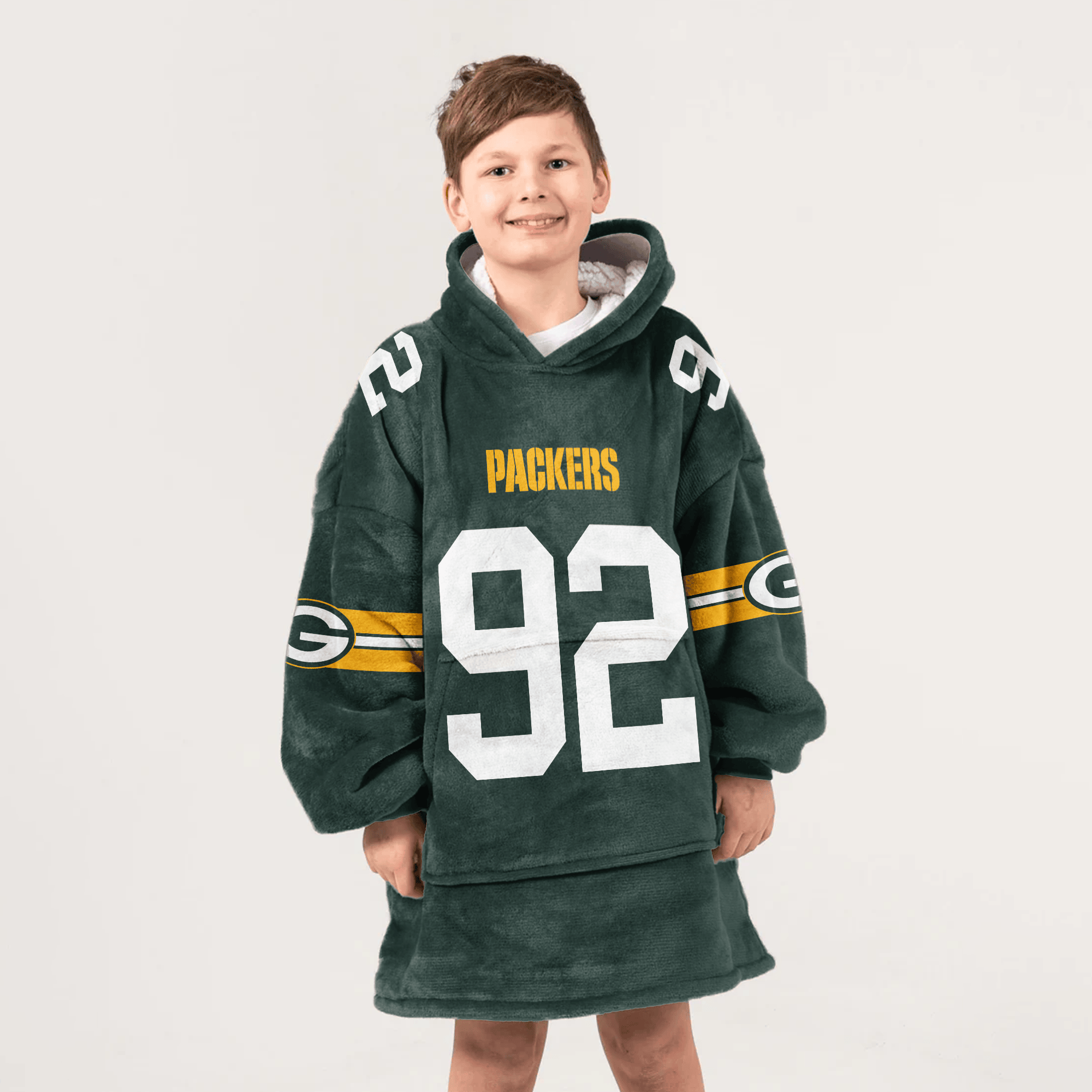 Kid 92 Green Bay Football Unisex Blanket Hoodie