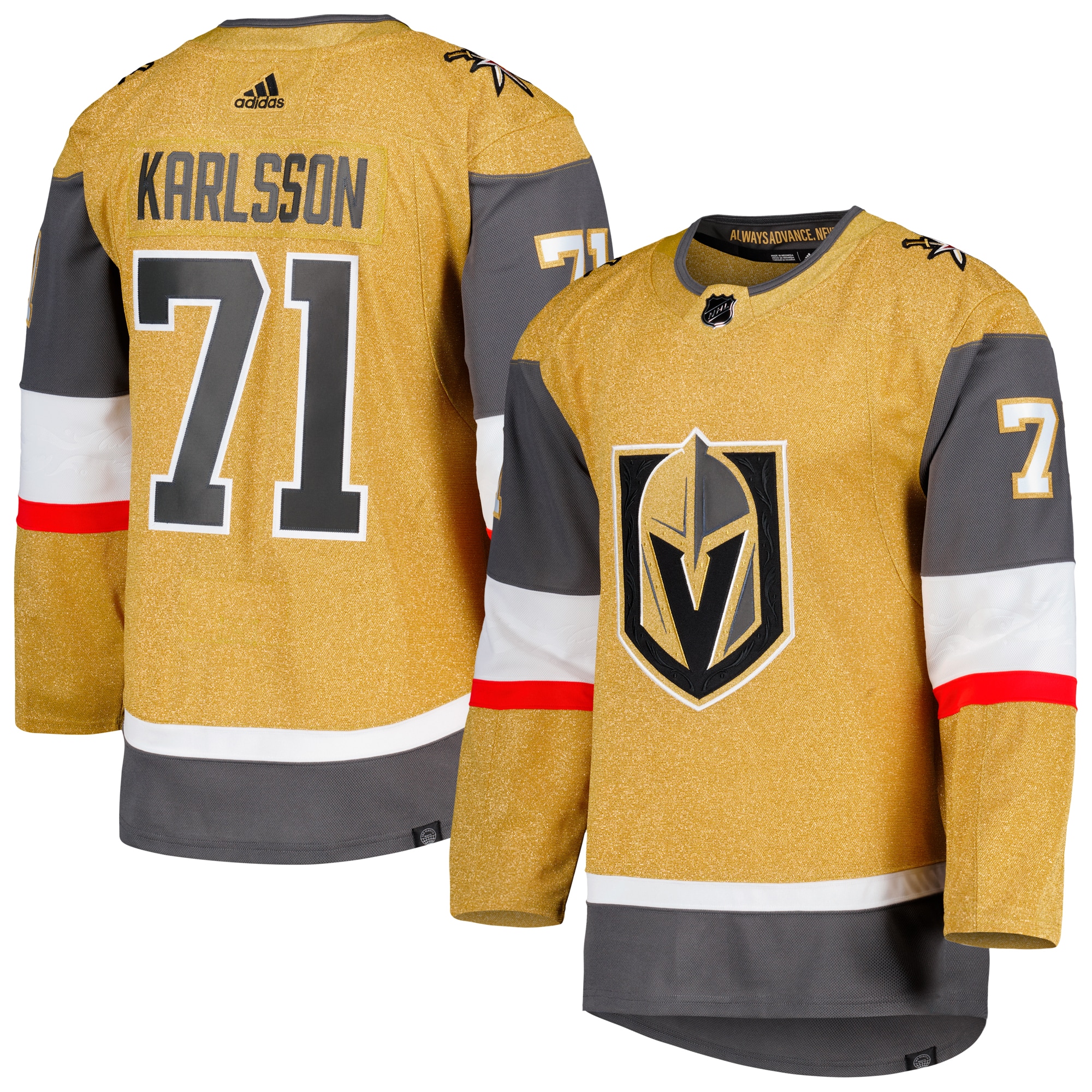 William Karlsson Vegas Golden Knights  Primegreen Authentic Pro Player Jersey - Gold