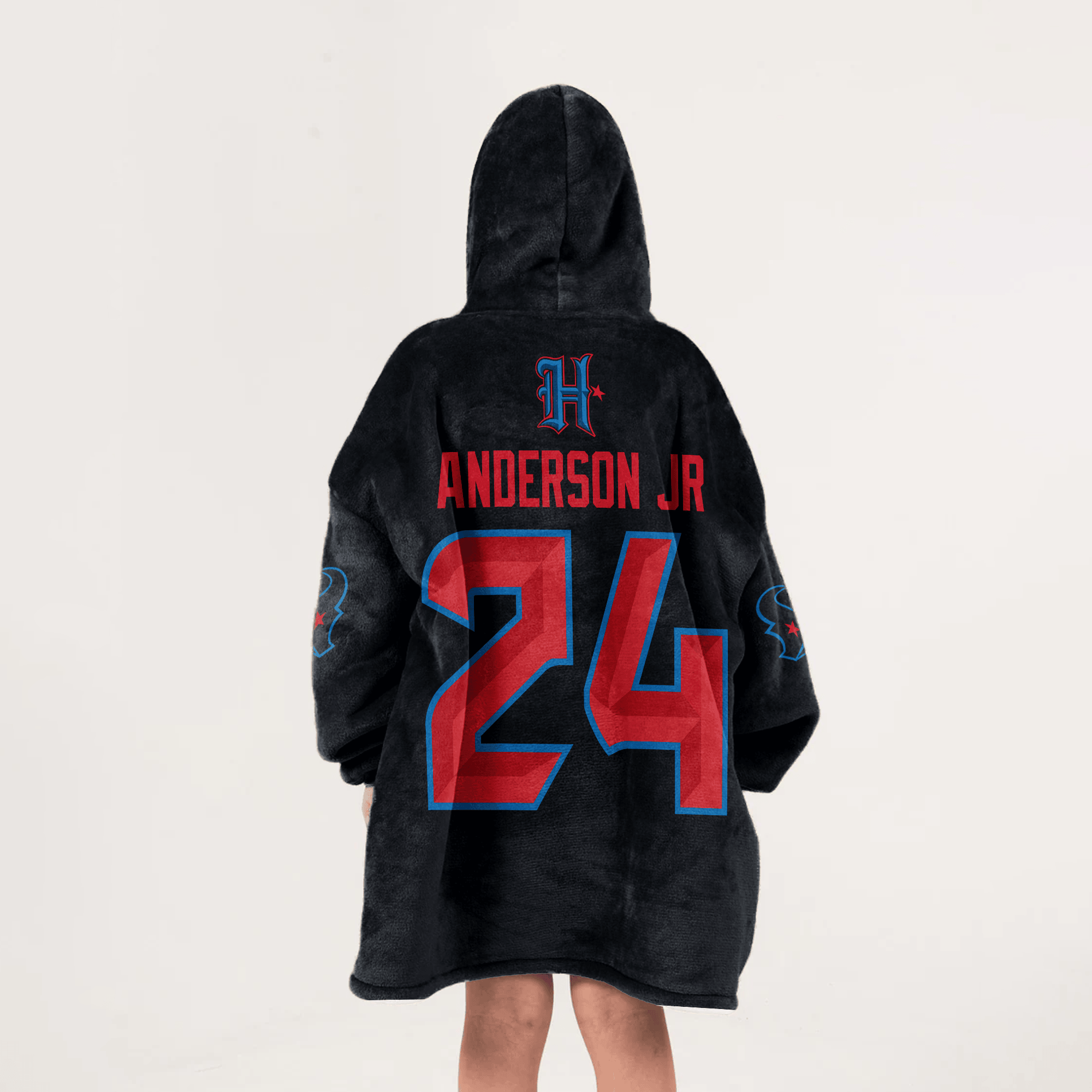 Kid D.S 24 Houston Football Unisex Blanket Hoodie