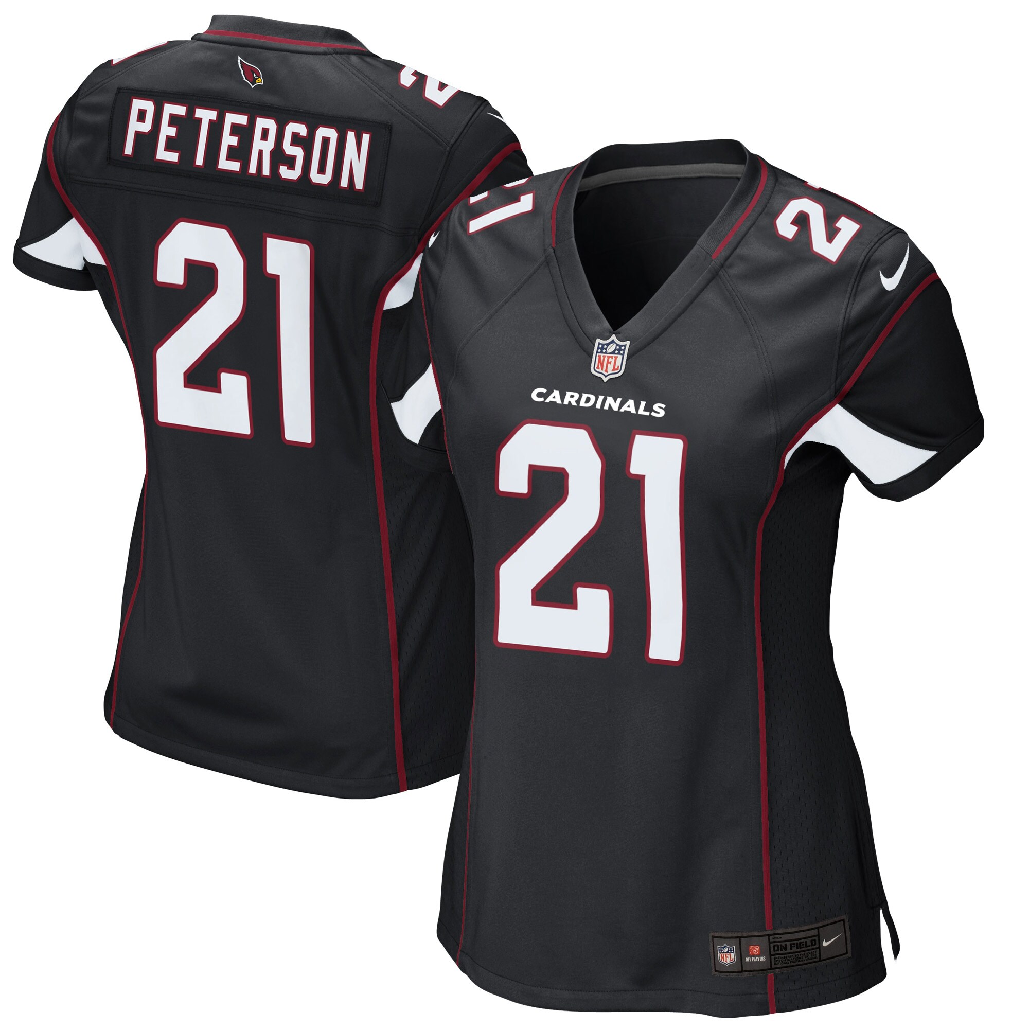 Patrick Peterson Arizona Cardinals  Women's Game Jersey - Black
