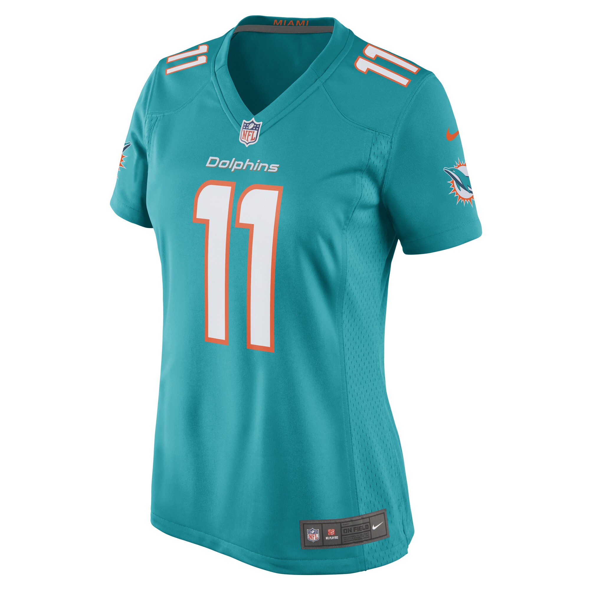 Cedrick Wilson Jr. Miami Dolphins  Women's Game Player Jersey - Aqua