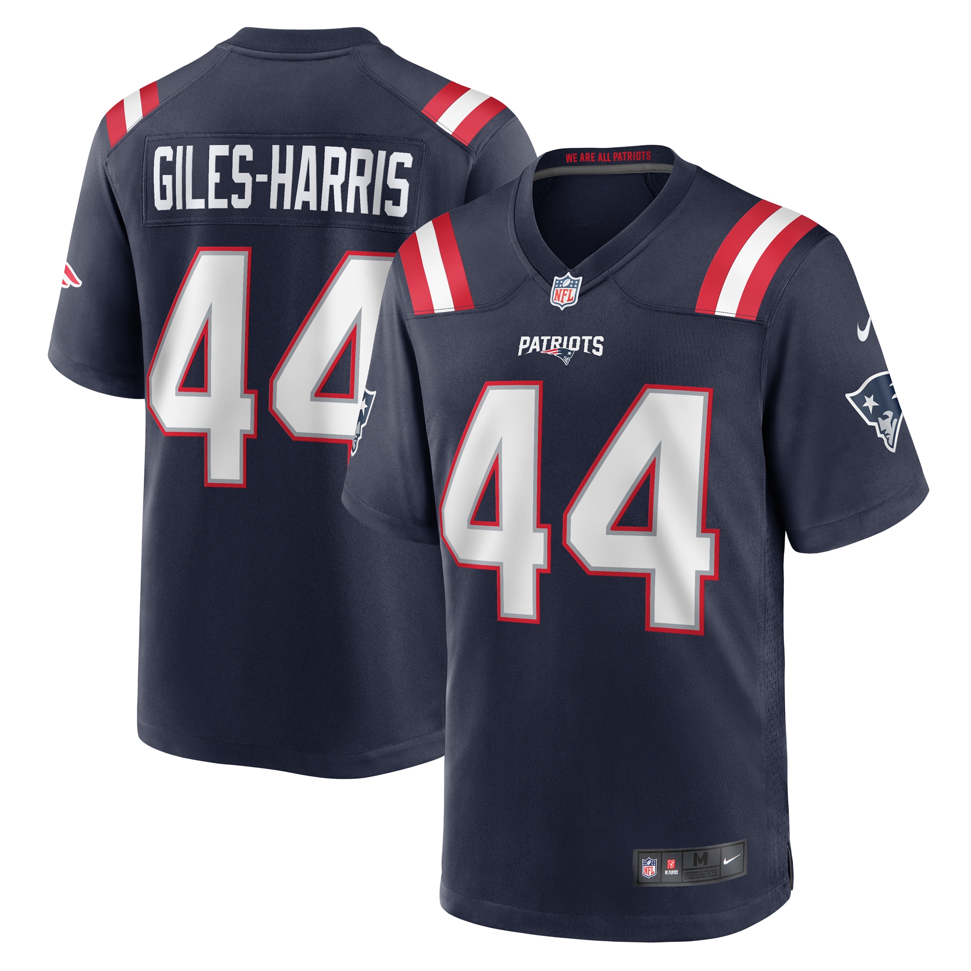 Joe Giles-Harris New England Patriots Team Game Jersey -  Navy