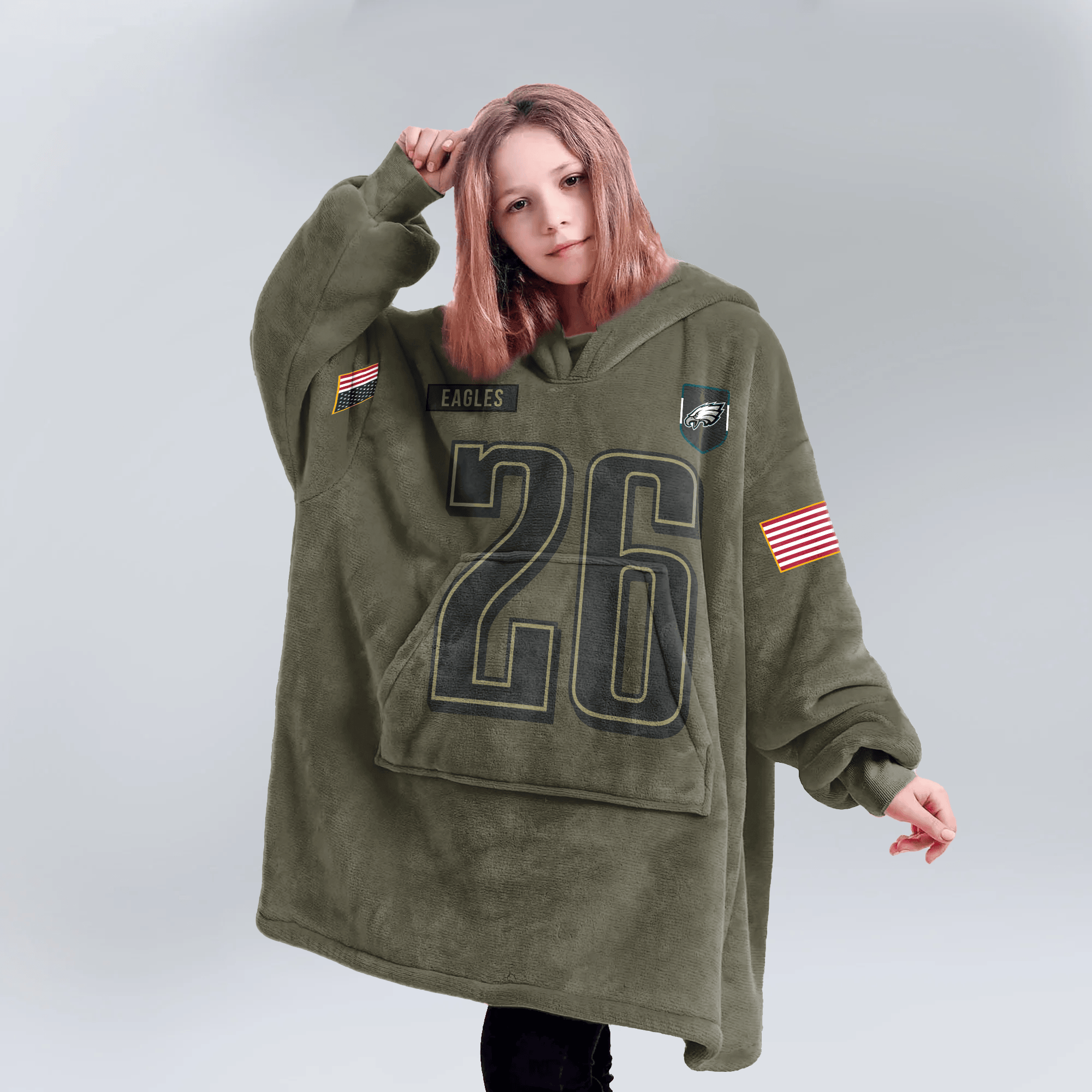 S.B 26 Philadelphia Football Unisex Blanket Hoodie