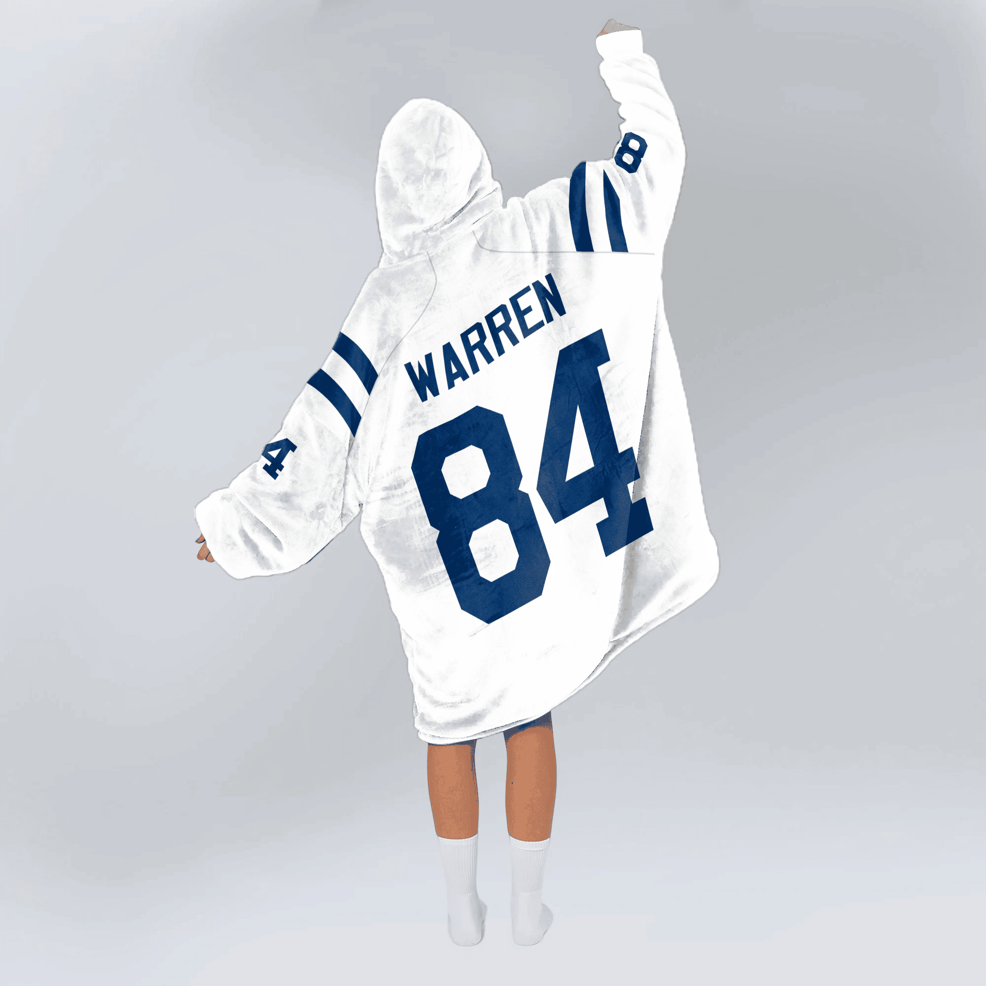 Adult 84 Indianapolis Football Unisex Blanket Hoodie