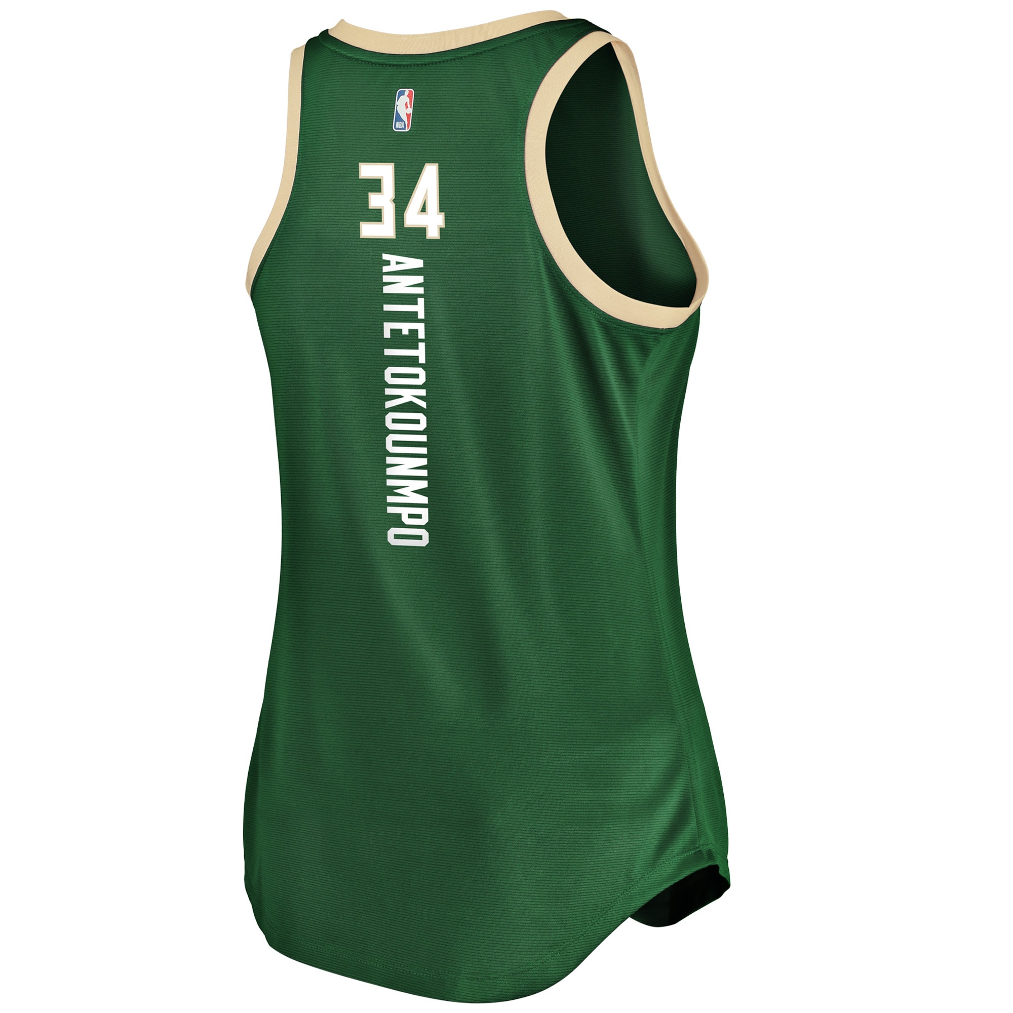 Giannis Antetokounmpo Milwaukee Bucks  Women's Fast Break Tank Jersey - Icon Edition - Hunter Green