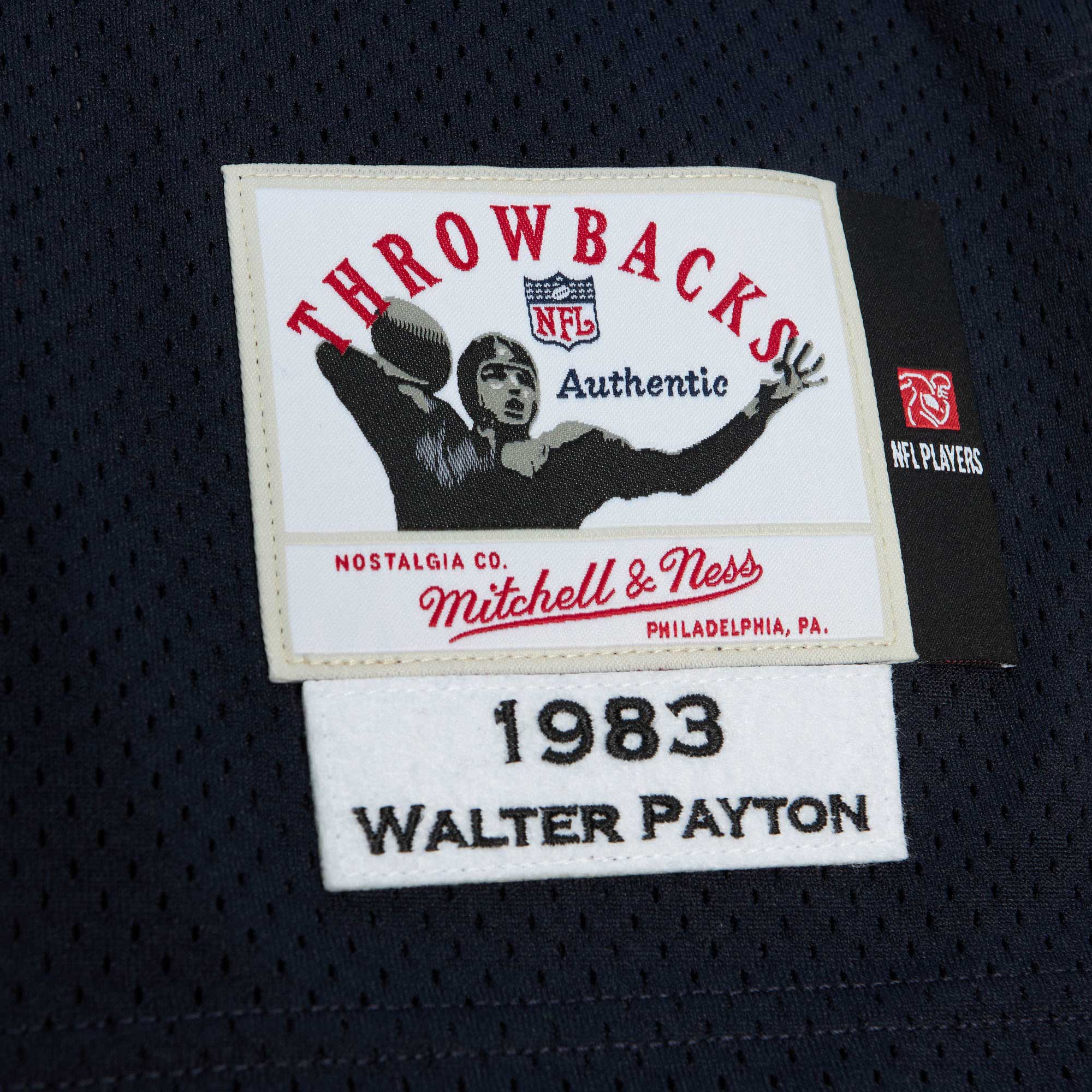 Walter Payton Chicago Bears 1983 Authentic Throwback Retired Player Jersey - Navy
