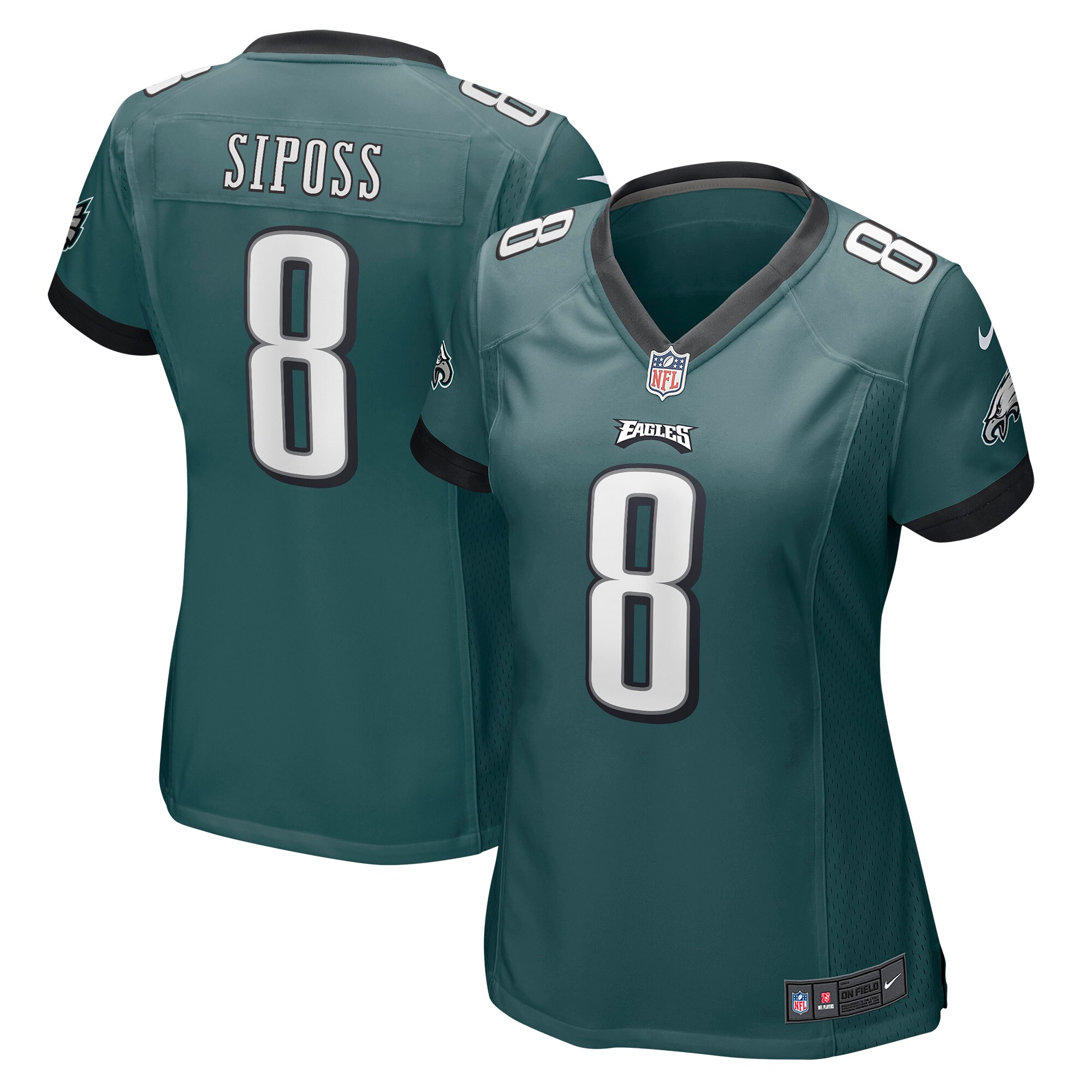 Arryn Siposs Philadelphia Eagles  Women's Game Jersey - Midnight Green