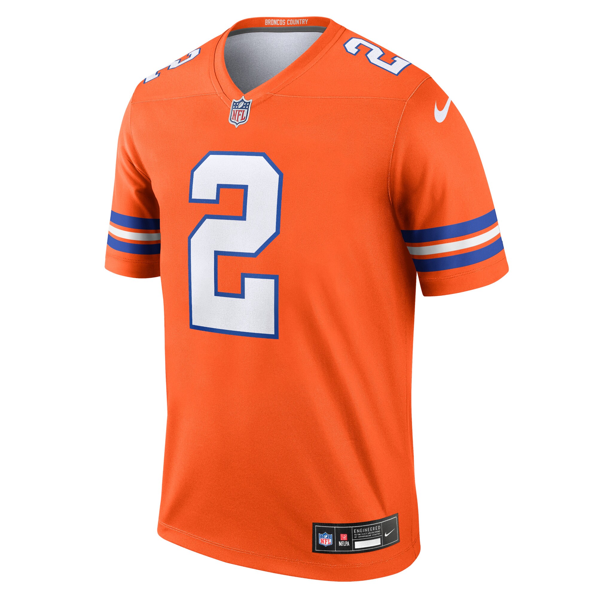 Patrick Surtain II Denver Broncos Mile High Collection 1977 Throwback Player Legend Jersey - Orange