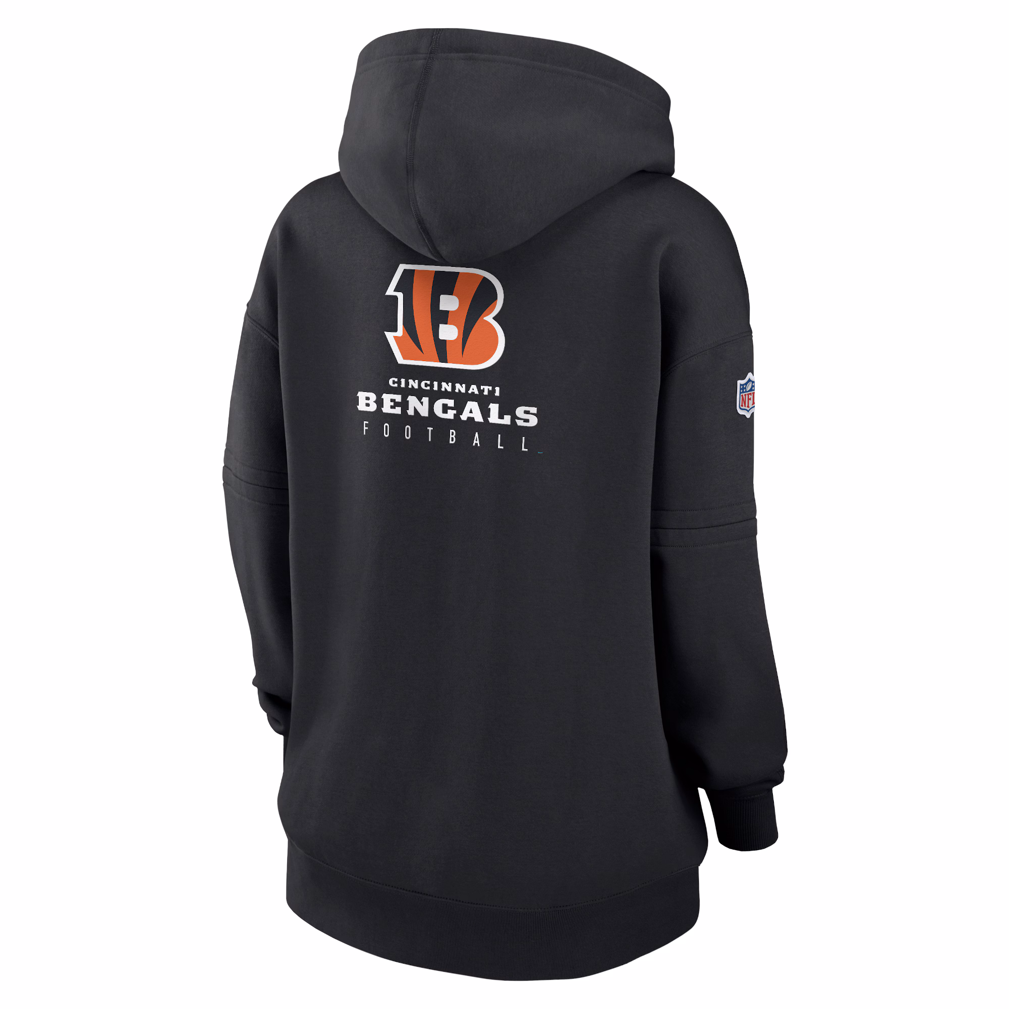 Cincinnati Bengals Women's 2023 Sideline Club Fleece Pullover Hoodie - Black