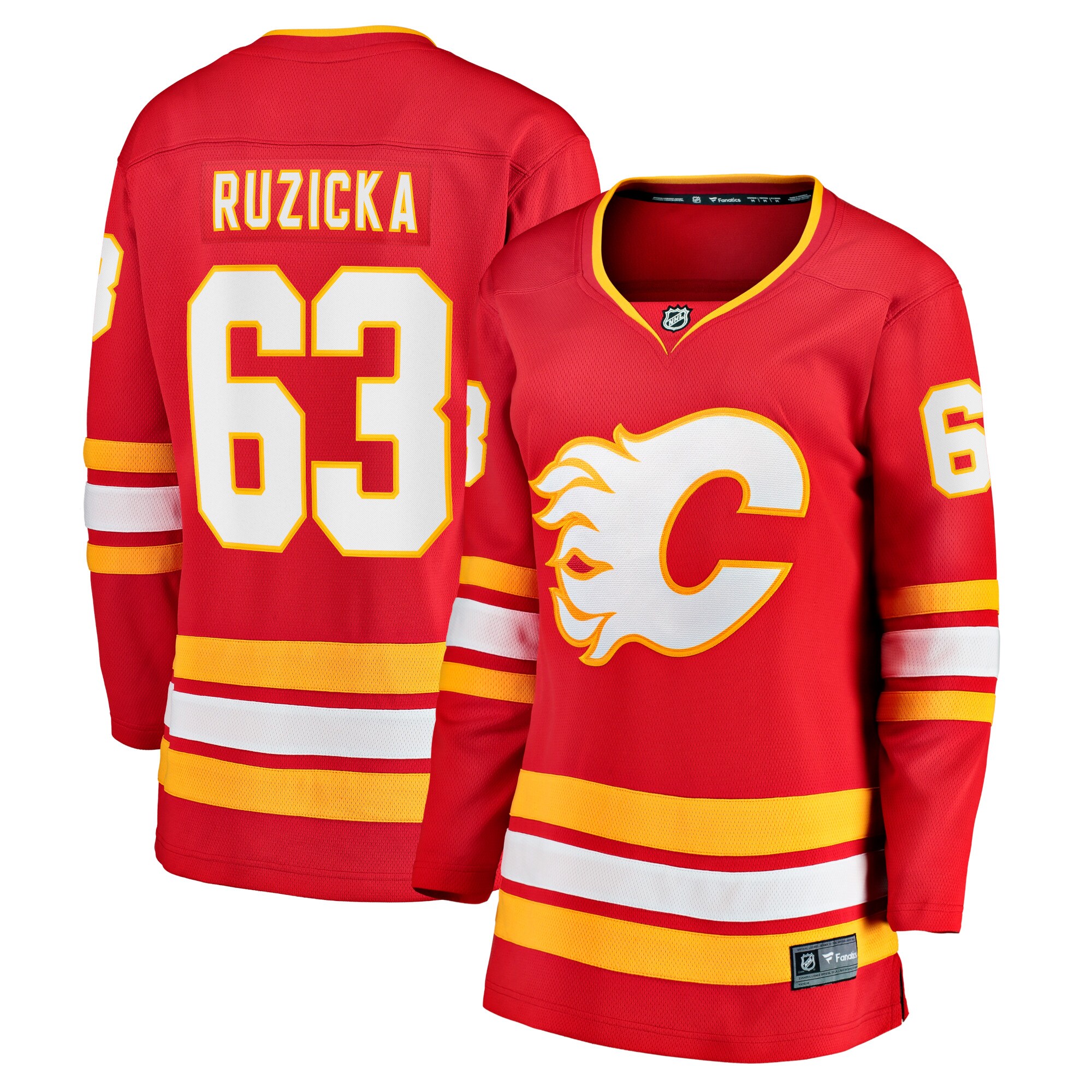 Adam Ruzicka Calgary Flames Women's Home Breakaway Player Jersey - Red