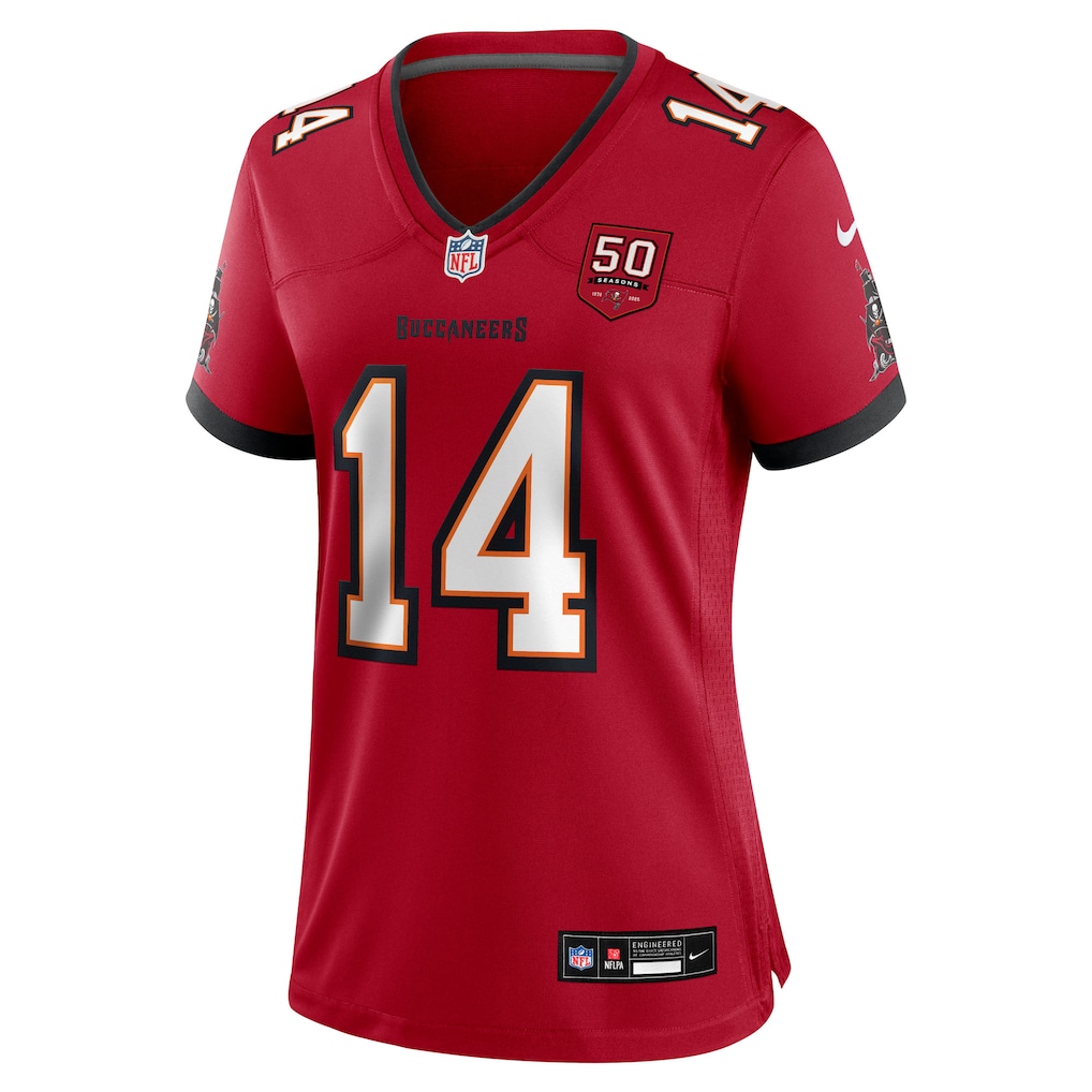 Chris Godwin Jr. #14 Tampa Bay Buccaneers Women's 50th Season Team Game Jersey - Red