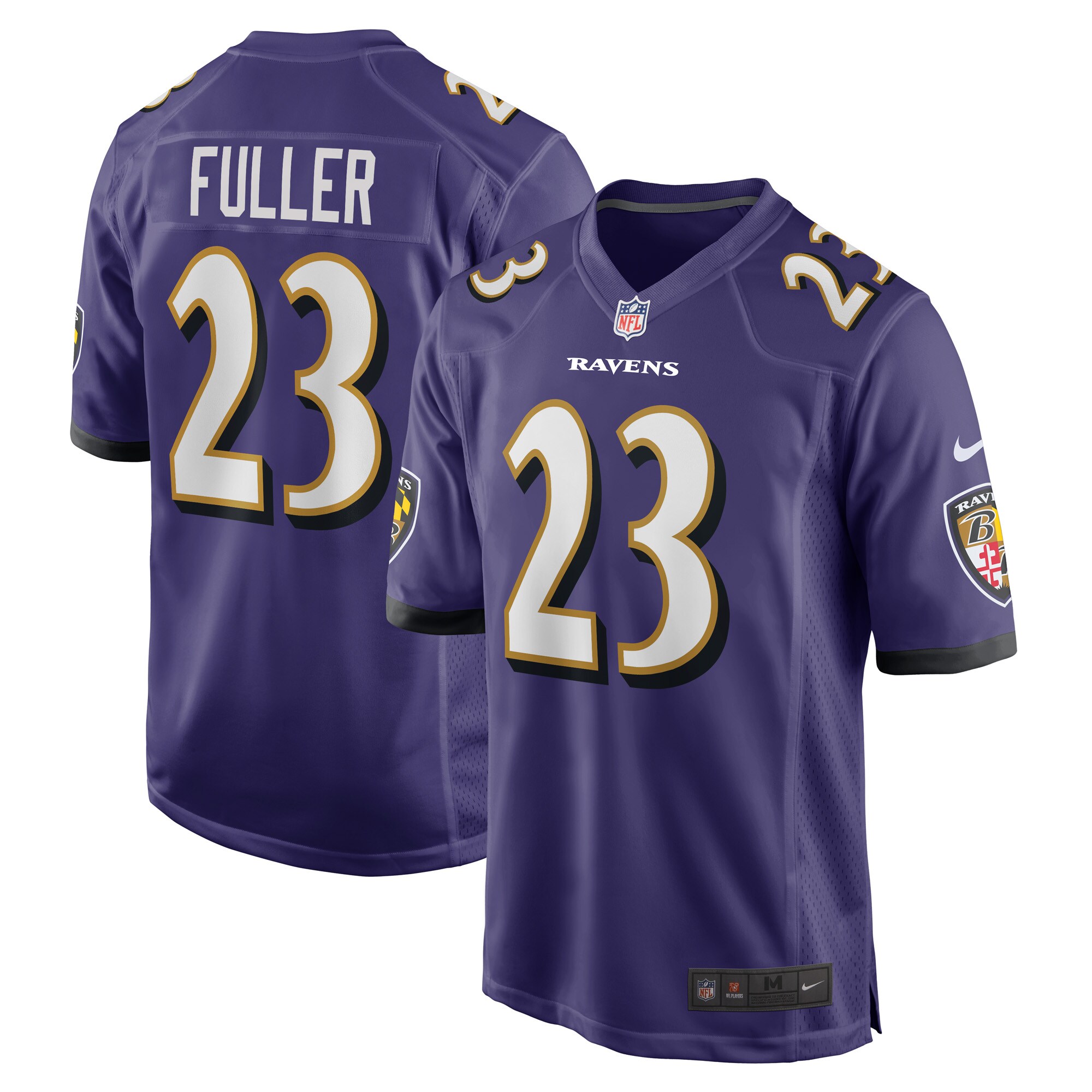 Kyle Fuller Baltimore Ravens  Game Player Jersey - Purple
