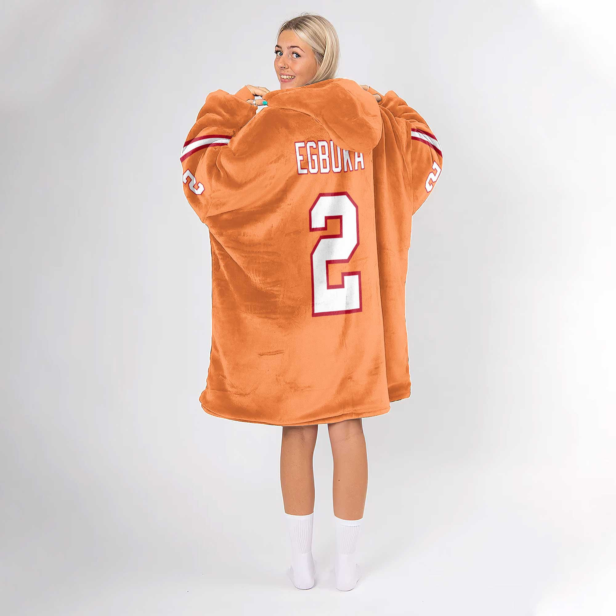 Adult E.E 2 Tampa Bay Football Unisex Blanket Hoodie